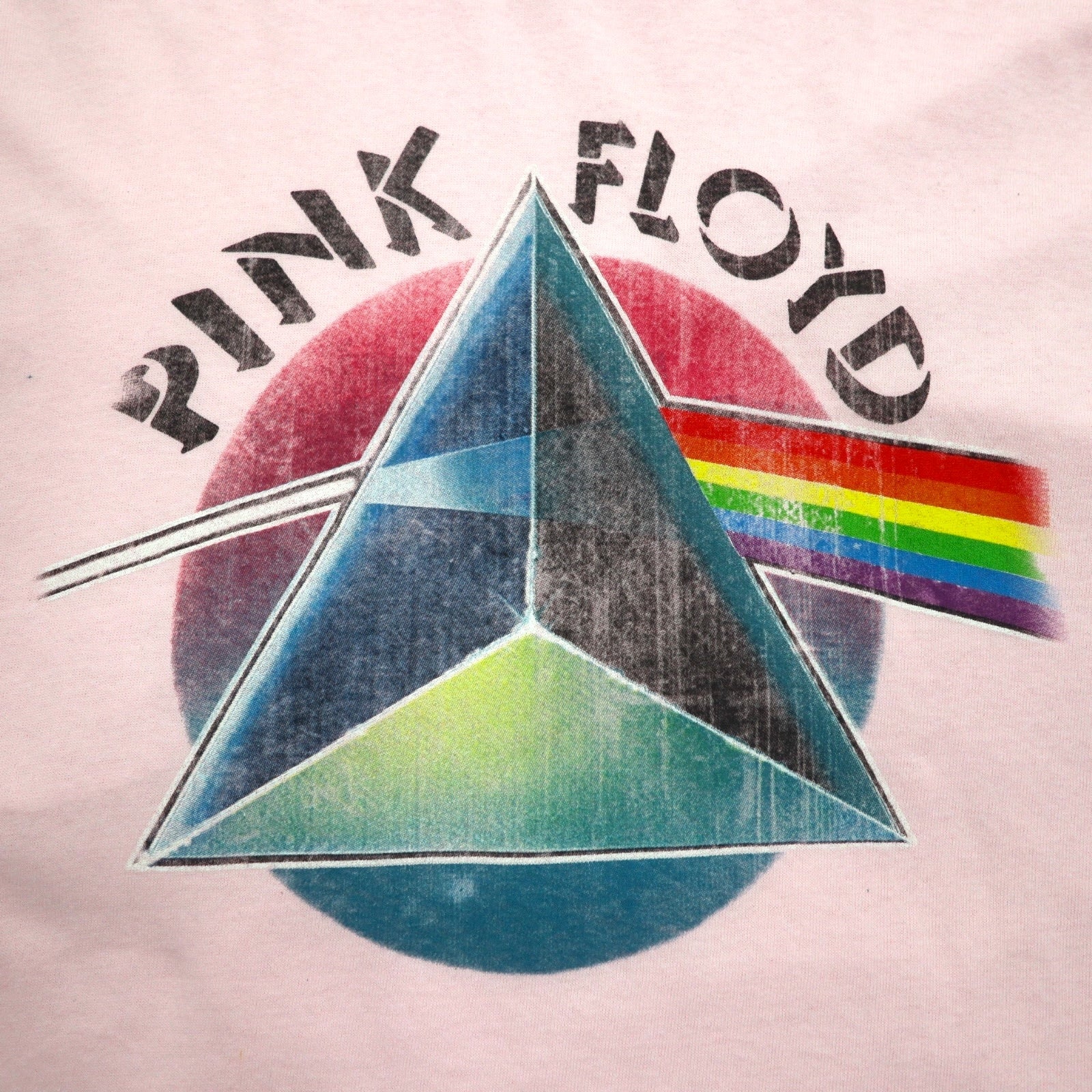 PINK FLOYD T-shirt Ufficiale Banda L Rosa The Dark Side of the Moon Honduras