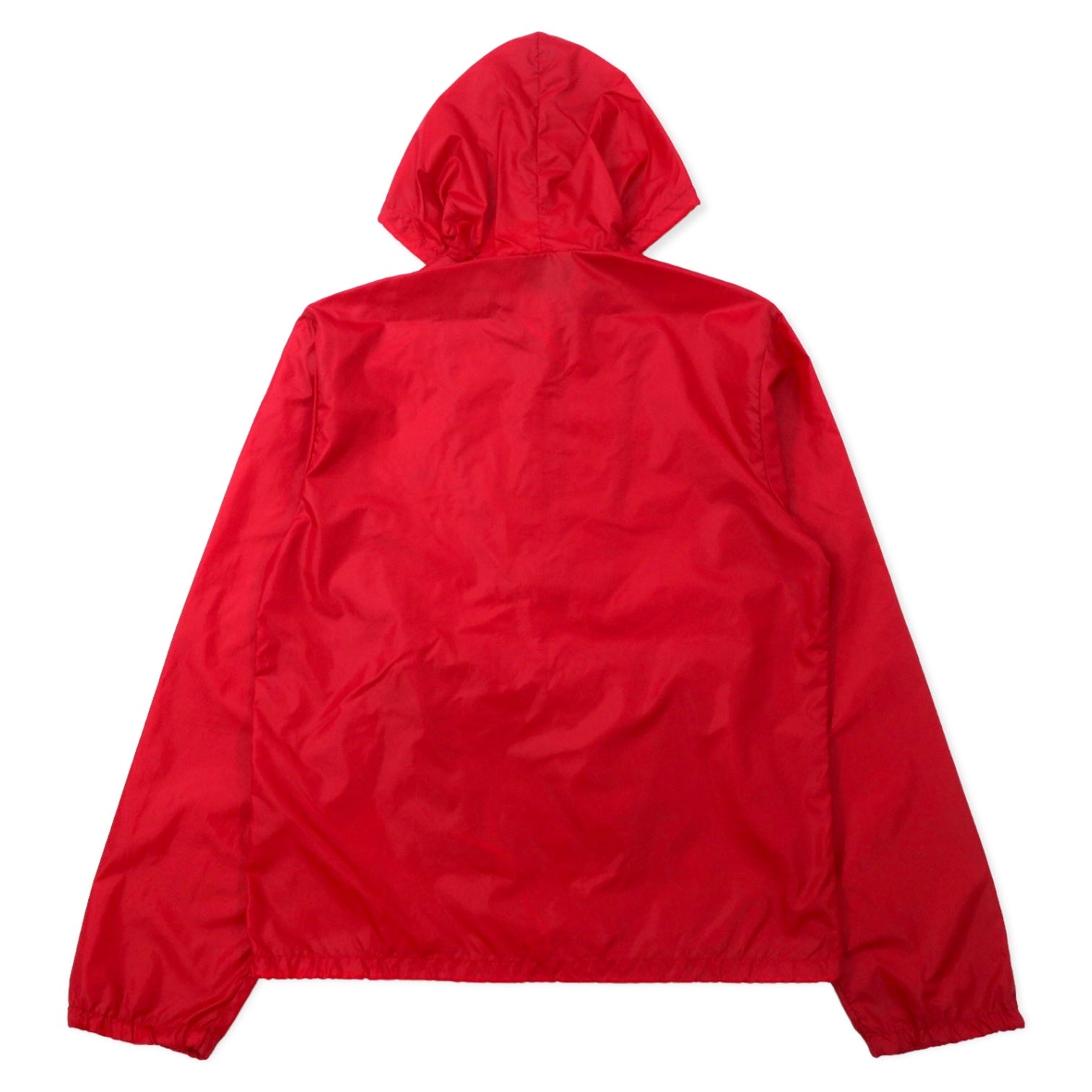 IZOD LACOSTE anni '80, etichetta "filo avvolto", giacca a vento anorak, taglia S, colore rosso, in nylon, ripiegabile