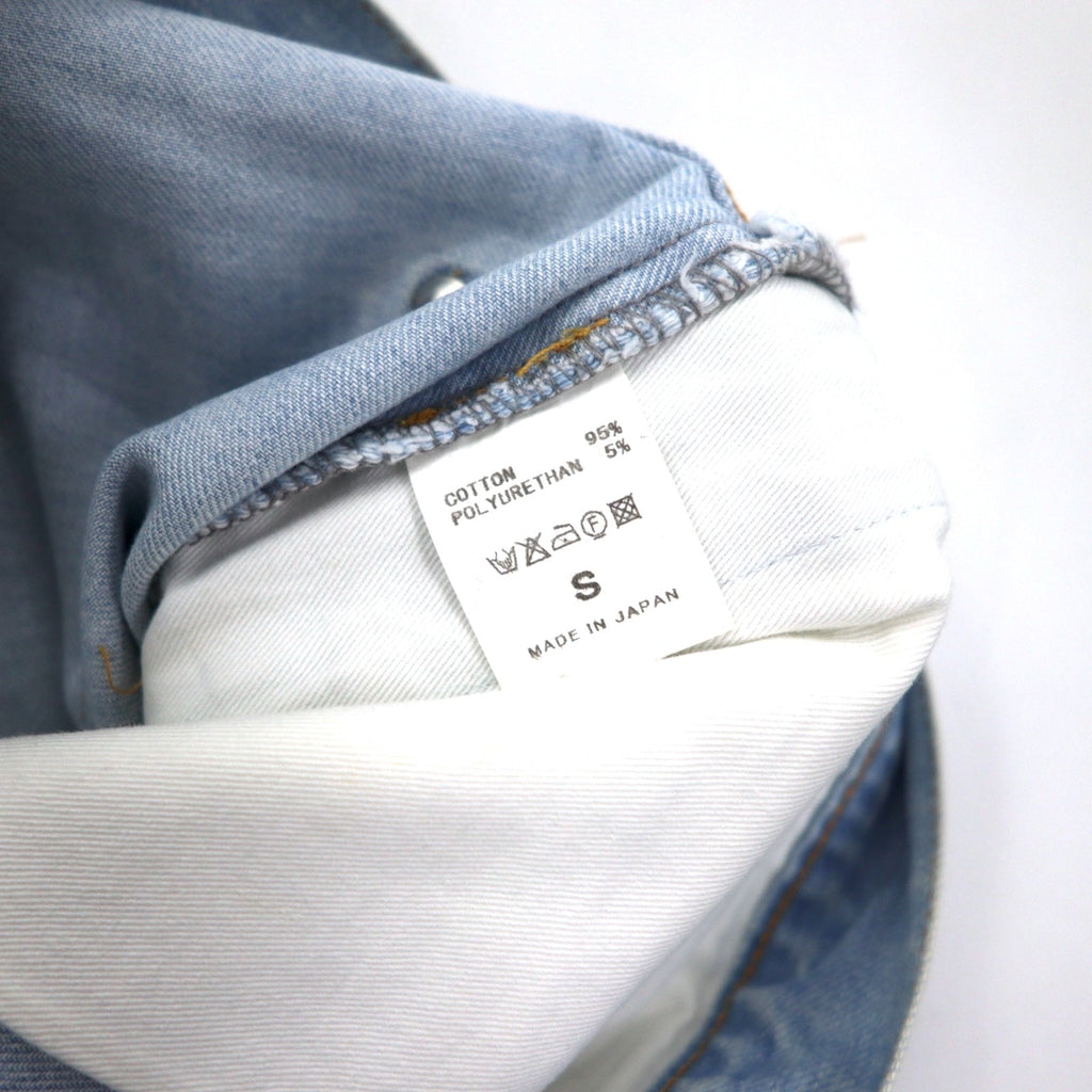 whowhat Pantaloni in denim Puzzle S Blu Cotone Stretch Ricostruiti Rielaborati Fabbricato in Giappone