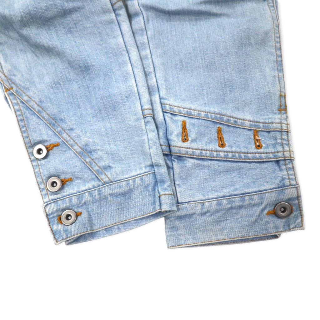 whowhat Pantaloni in denim Puzzle S Blu Cotone Stretch Ricostruiti Rielaborati Fabbricato in Giappone