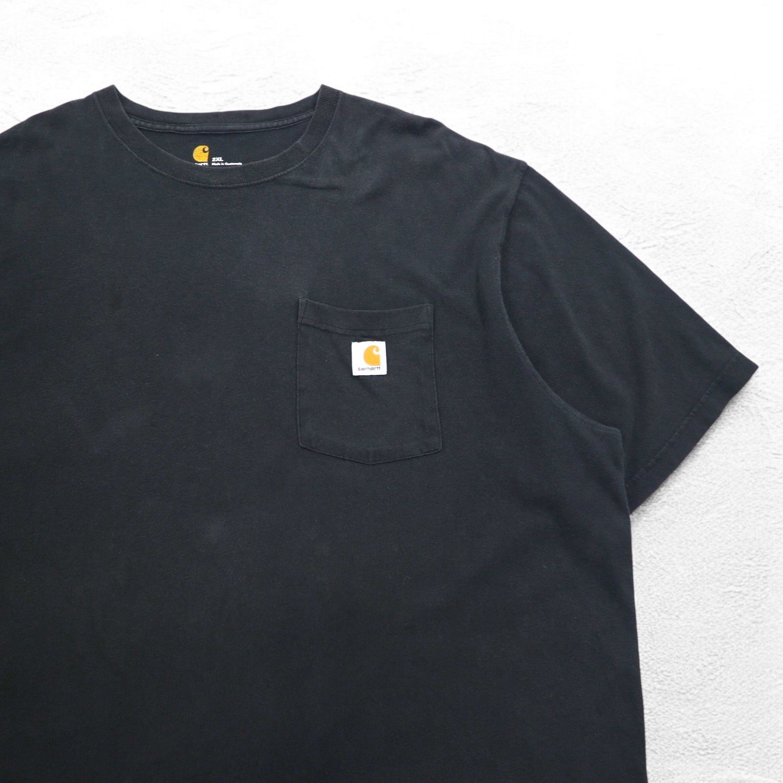 Carhartt T-shirt Original Fit con taschino, "PokeTee", taglia 2XL, nera, vestibilità ampia