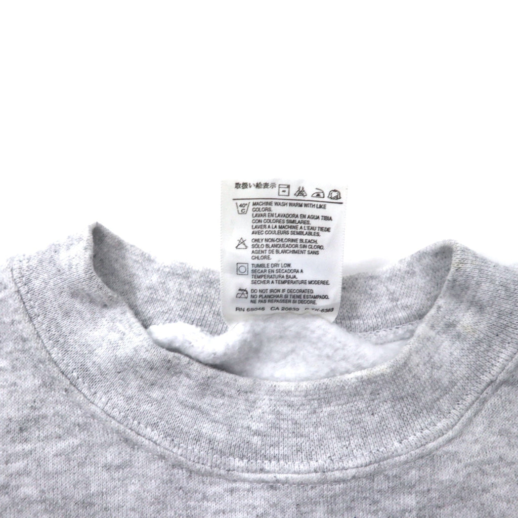 TULTEX 90年代 プリント スウェット M グレー コットン 裏起毛 ST. AUGUSTINE FL メキシコ製