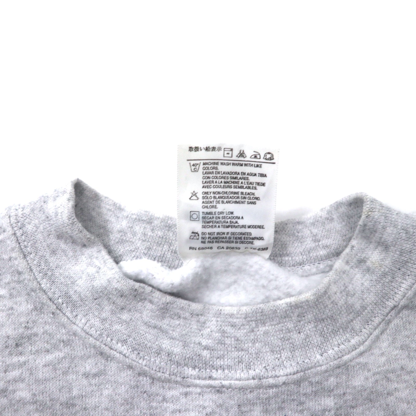 Felpa TULTEX anni '90 stampa M grigia cotone felpata internamente ST. AUGUSTINE FL made in Mexico