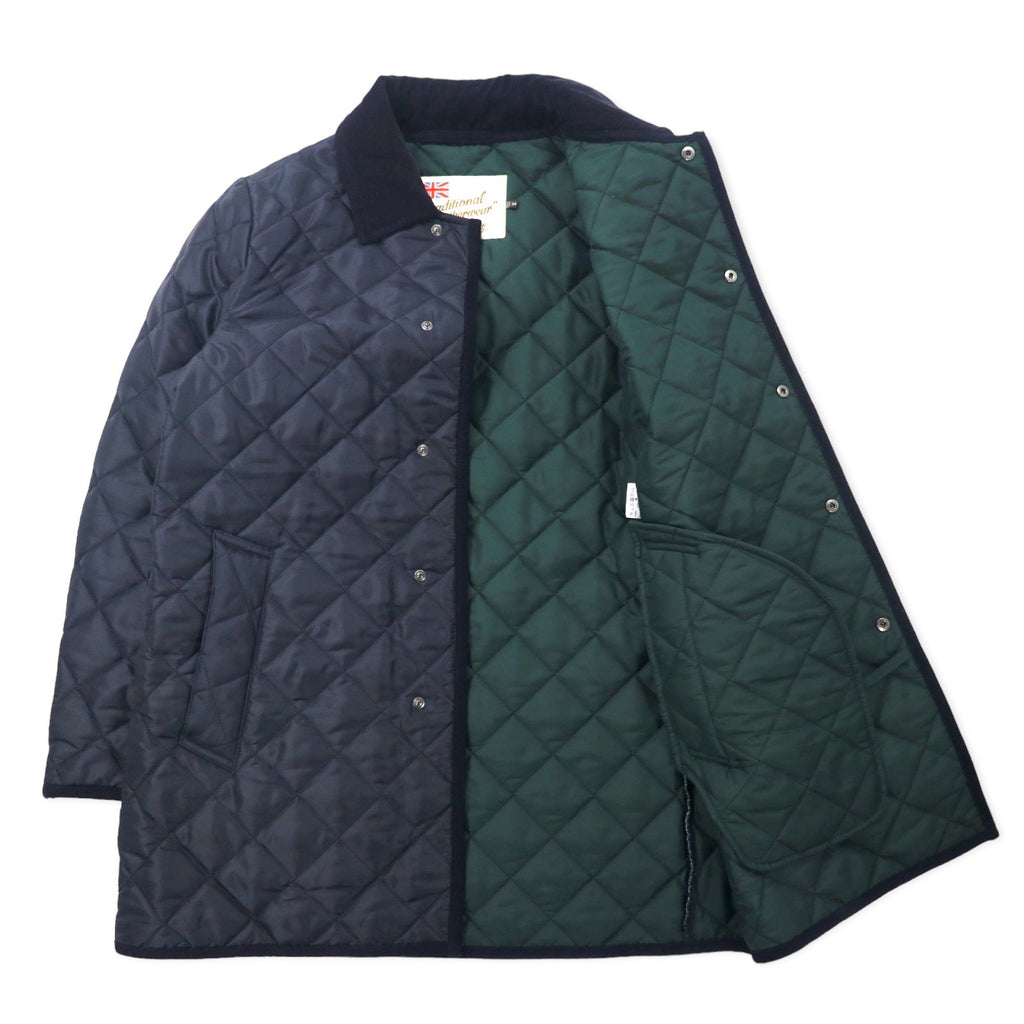 Traditional Weatherwear giacca trapuntata cappotto trapuntato 36 blu navy poliestere imbottito idrorepellente
