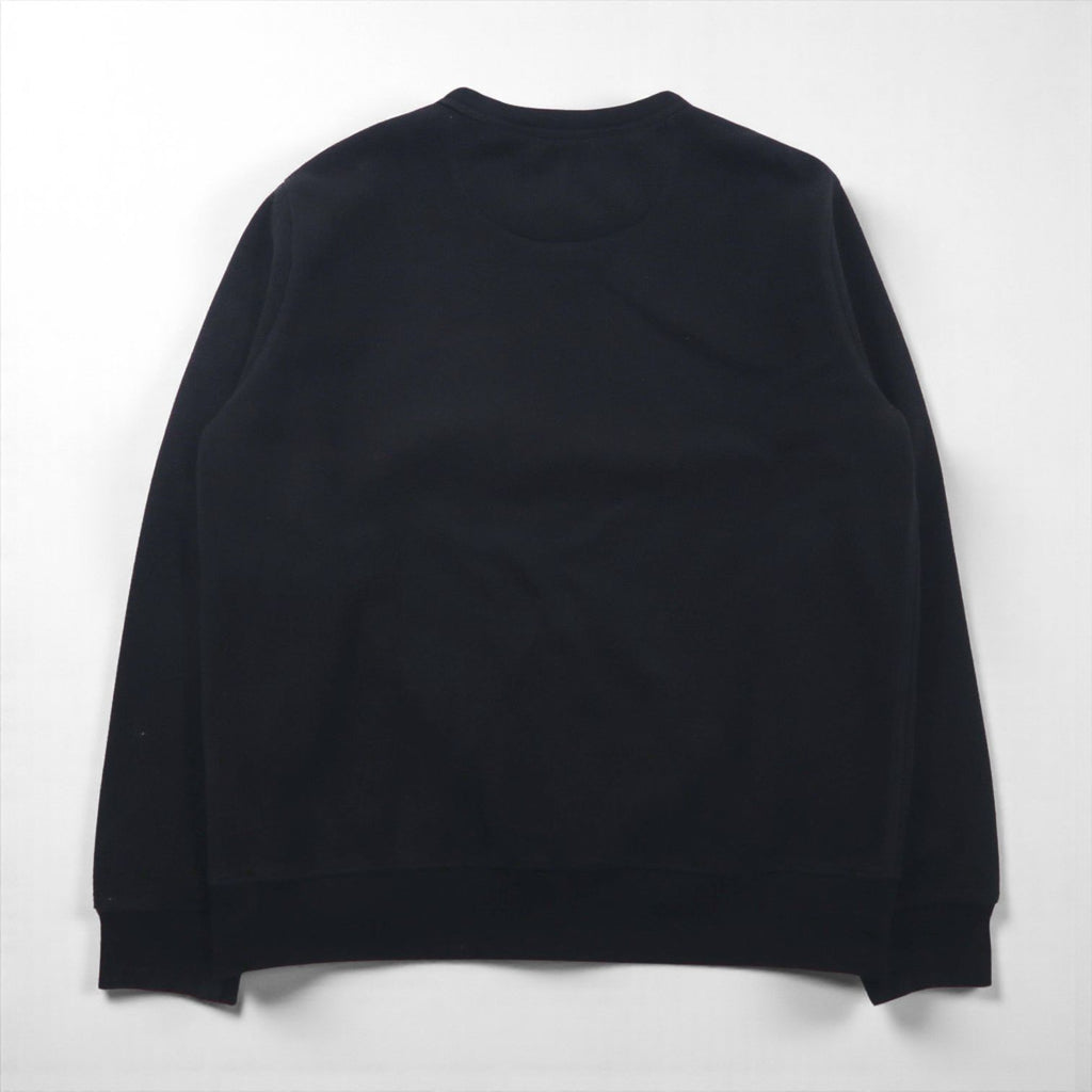 Polo Ralph Lauren 前V 起毛 スウェット トレーナー M ブラック フリース 肩ポケット スモールポニー刺繡