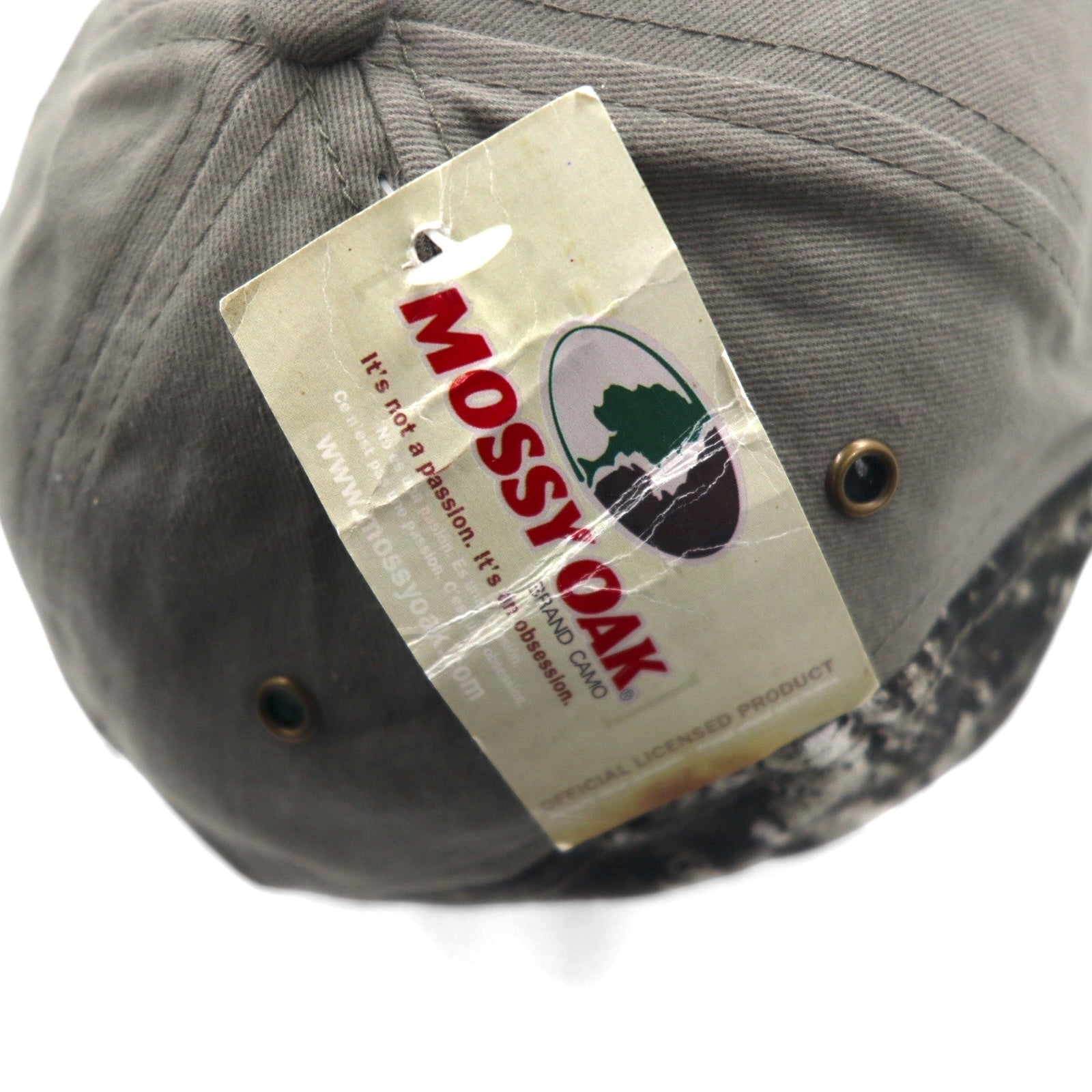 MOSSY OAK Anni '90 Real Tree Camo Berretto Outdoor FREE Cintura Kaki Kay Dee Ricamo Nuovo con etichetta