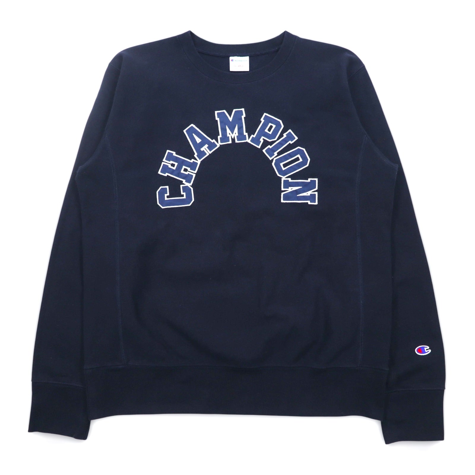 Champion Reverse Weave, felpa con logo ad arco, taglia XL, blu navy C8-H009
