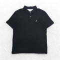 NAUTICA Polo Classica 2XL, nera, in piqué, con logo ricamato