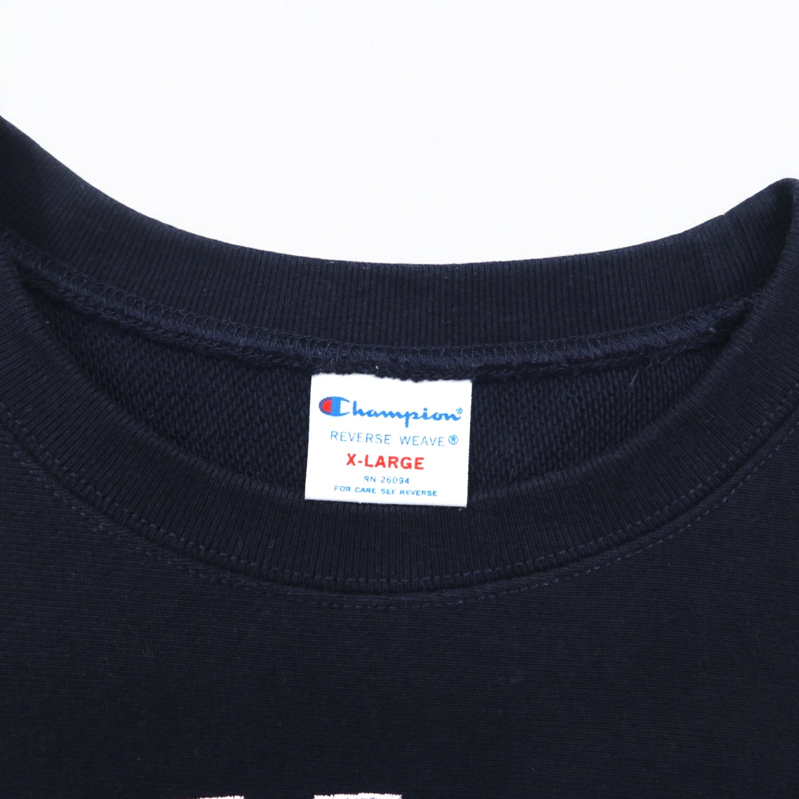 Champion Reverse Weave, felpa con logo ad arco, taglia XL, blu navy C8-H009