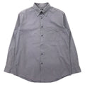 Camicia CK Calvin Klein a righe a spina di pesce XL grigia cotone