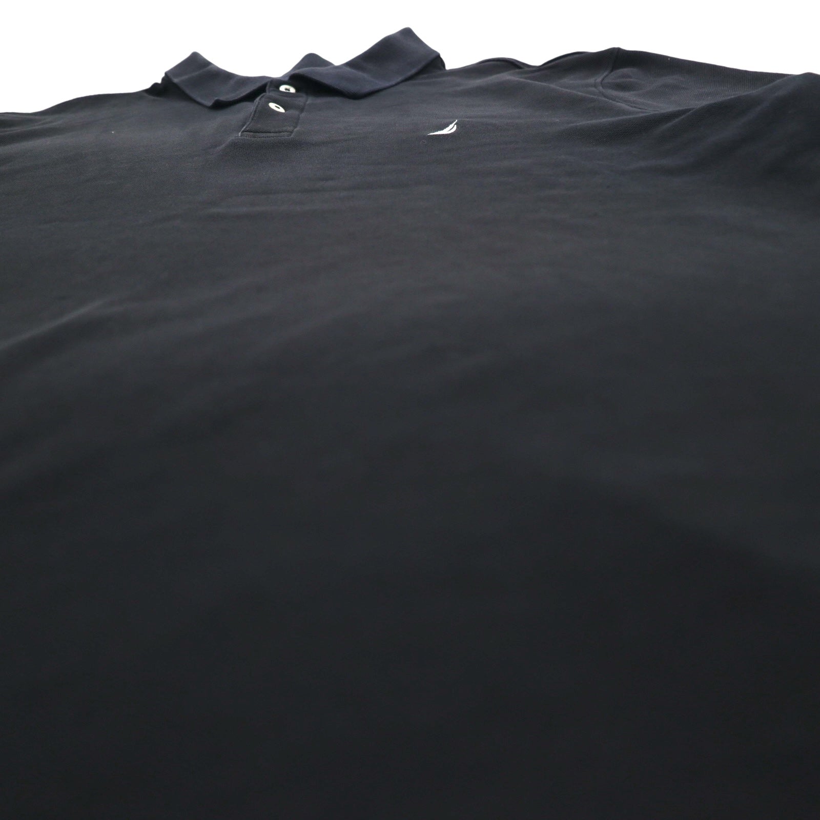 NAUTICA Polo Classica 2XL, nera, in piqué, con logo ricamato