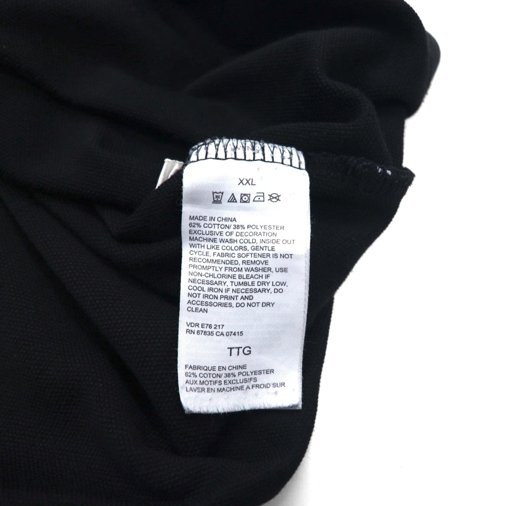 NAUTICA Polo Classica 2XL, nera, in piqué, con logo ricamato