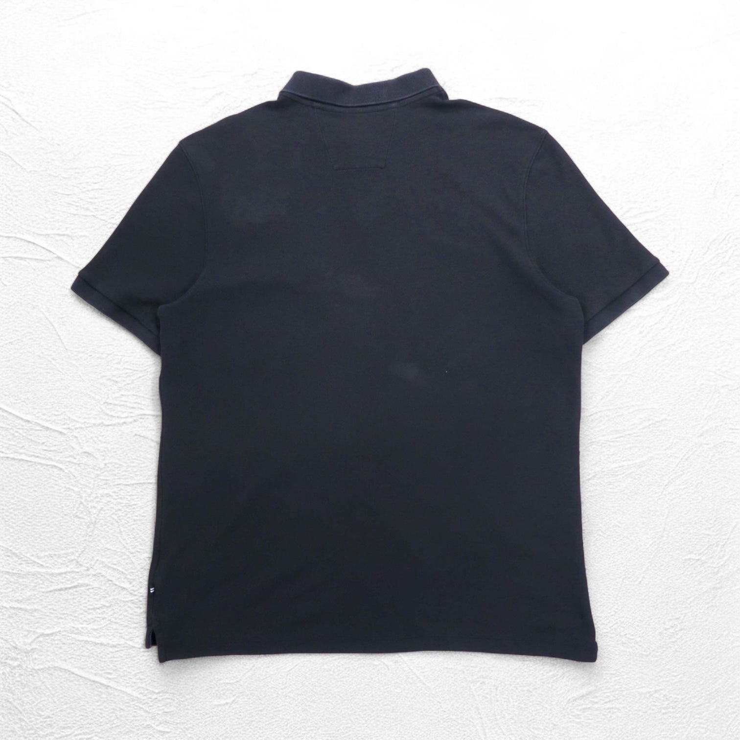 NAUTICA Polo Classica 2XL, nera, in piqué, con logo ricamato