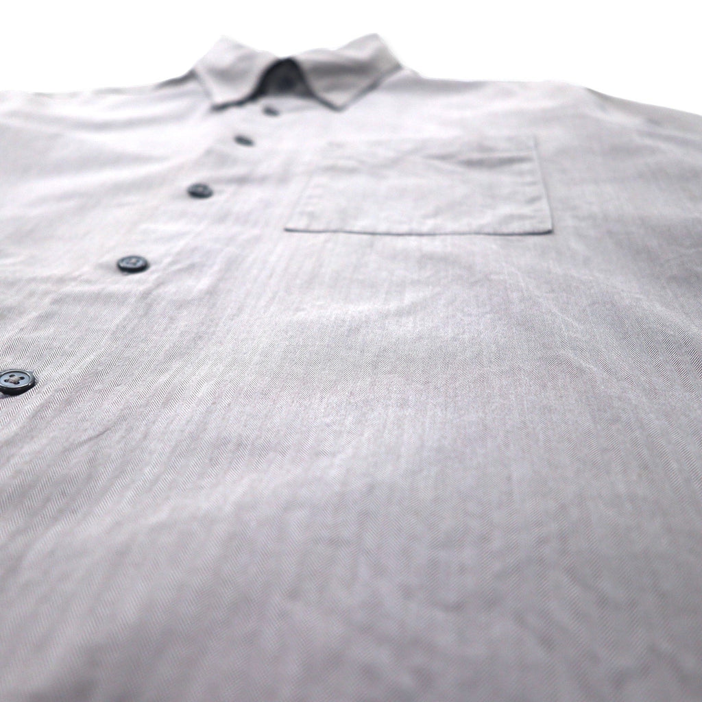 Camicia CK Calvin Klein a righe a spina di pesce XL grigia cotone