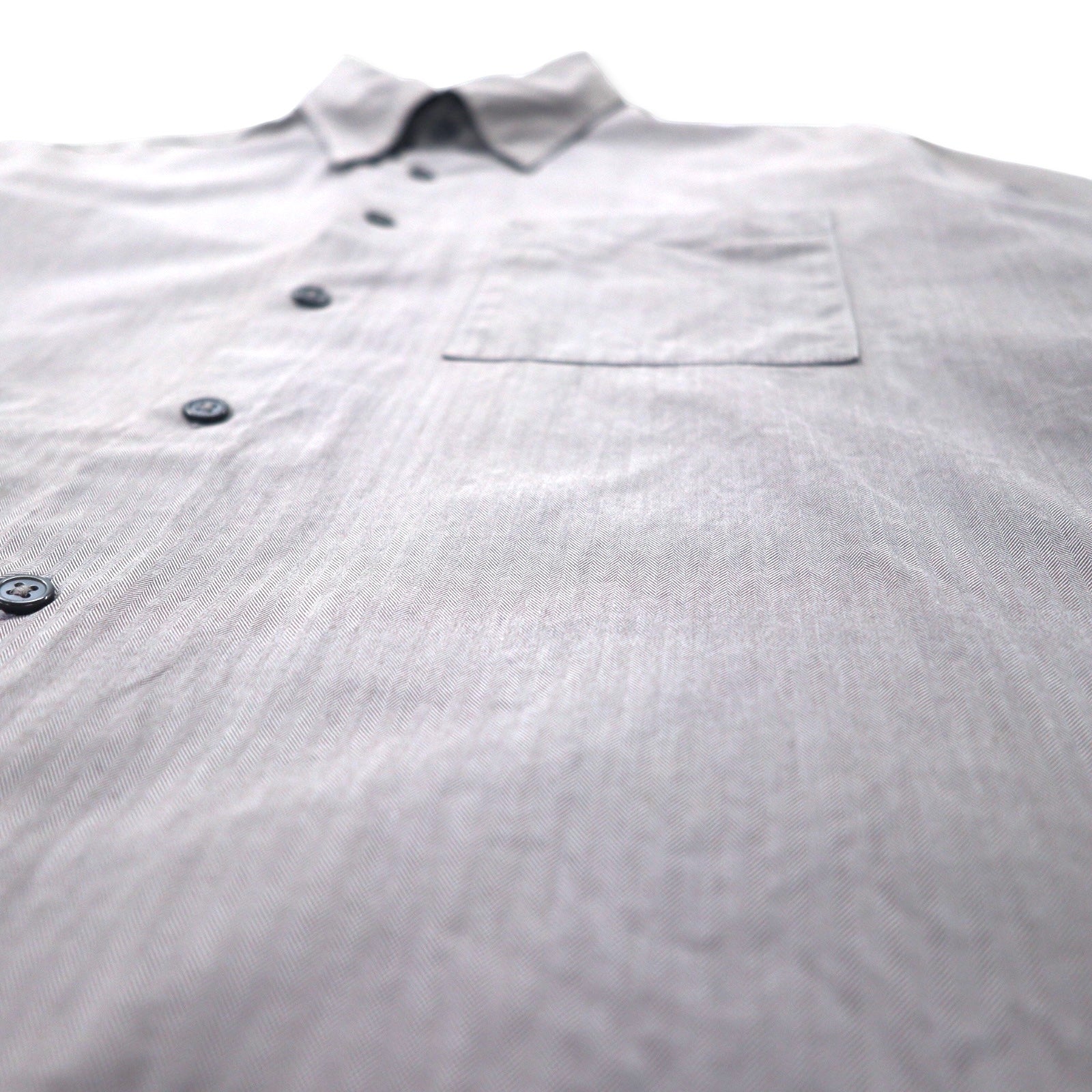 Camicia CK Calvin Klein a righe a spina di pesce XL grigia cotone