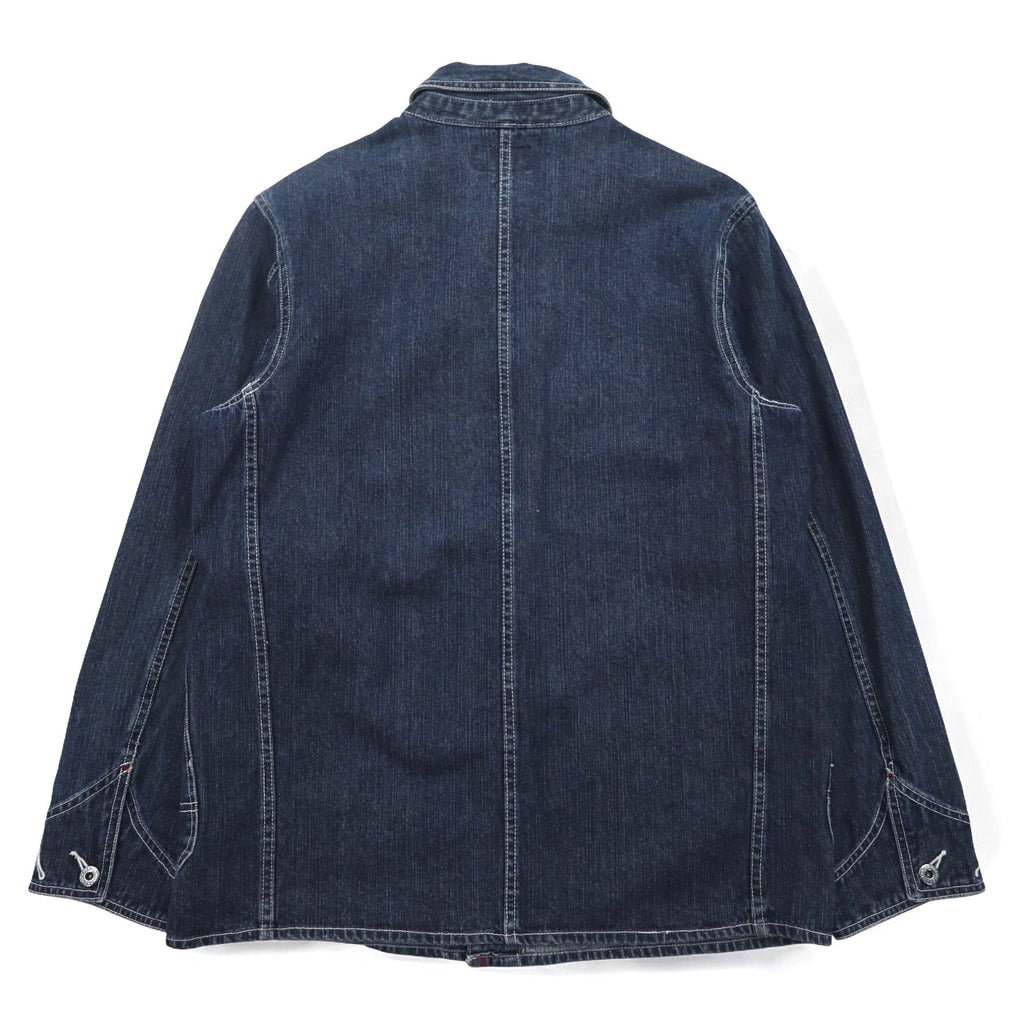 HARLEY DAVIDSON Salopette in denim L indaco blu cotone toppa
