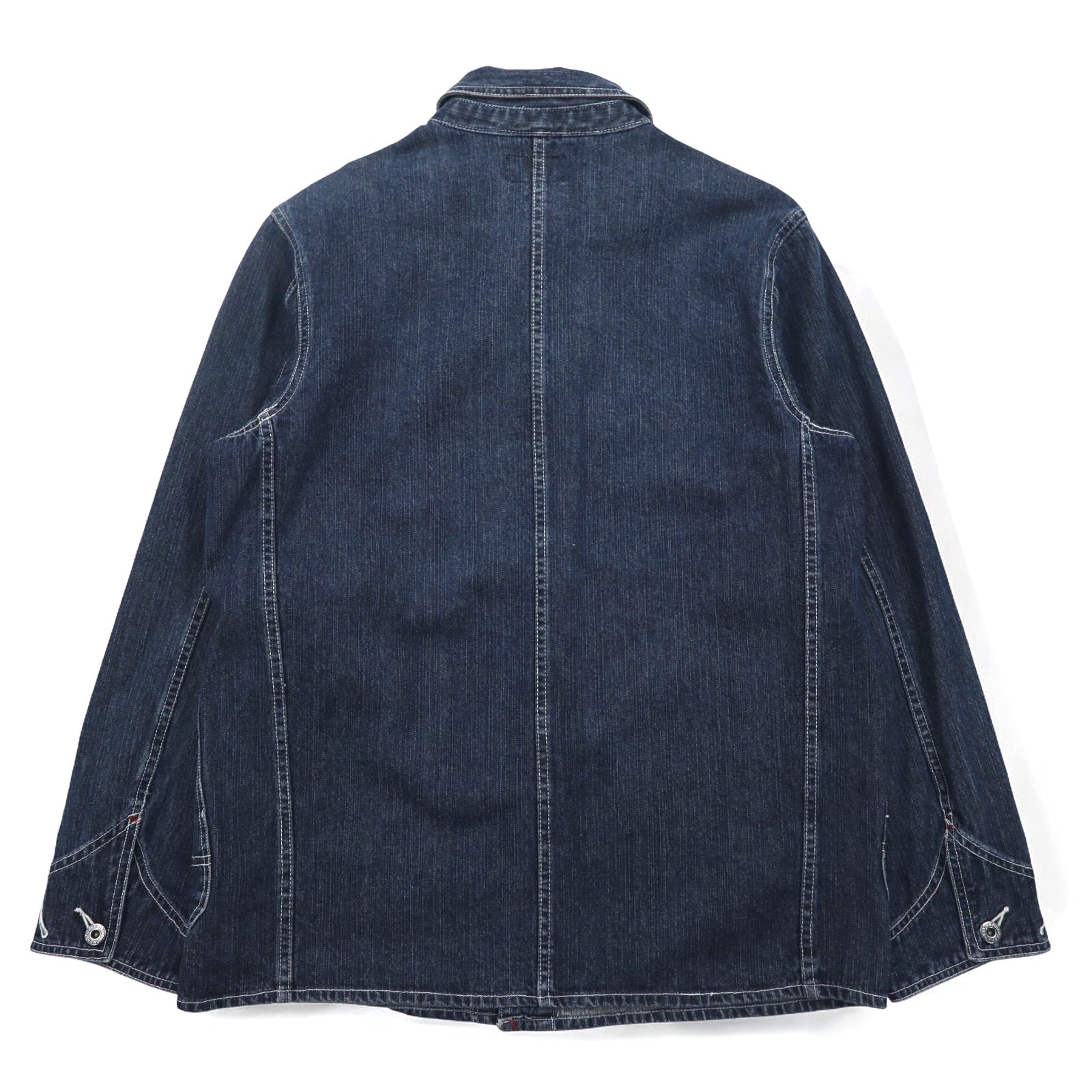HARLEY DAVIDSON Salopette in denim L indaco blu cotone toppa
