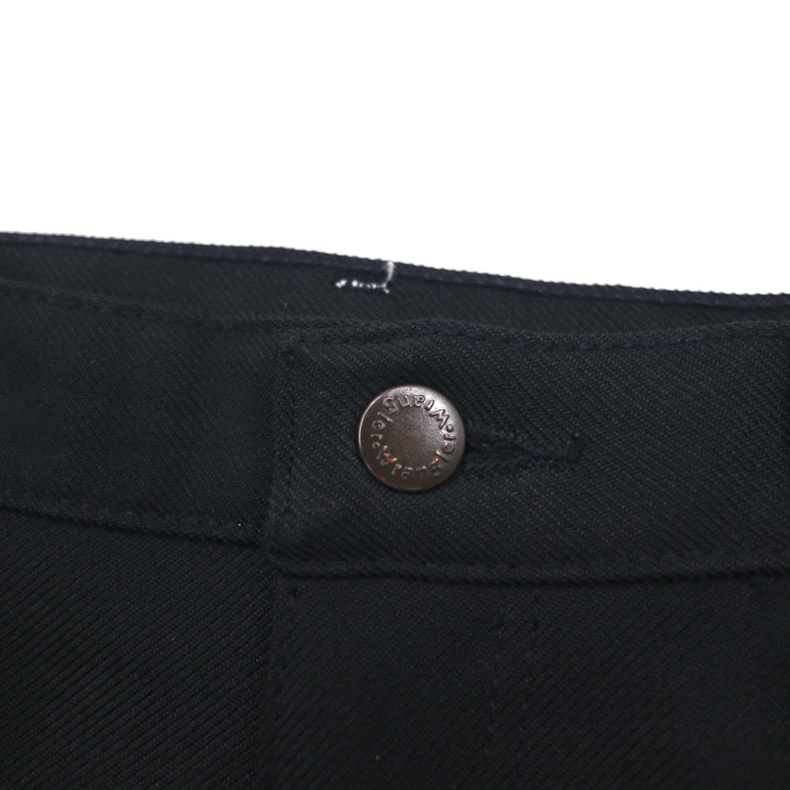 Wrangler 90年代 USA製 ランチャー ドレス ジーンズ デニムパンツ L ブラック ポリエステル 82BK