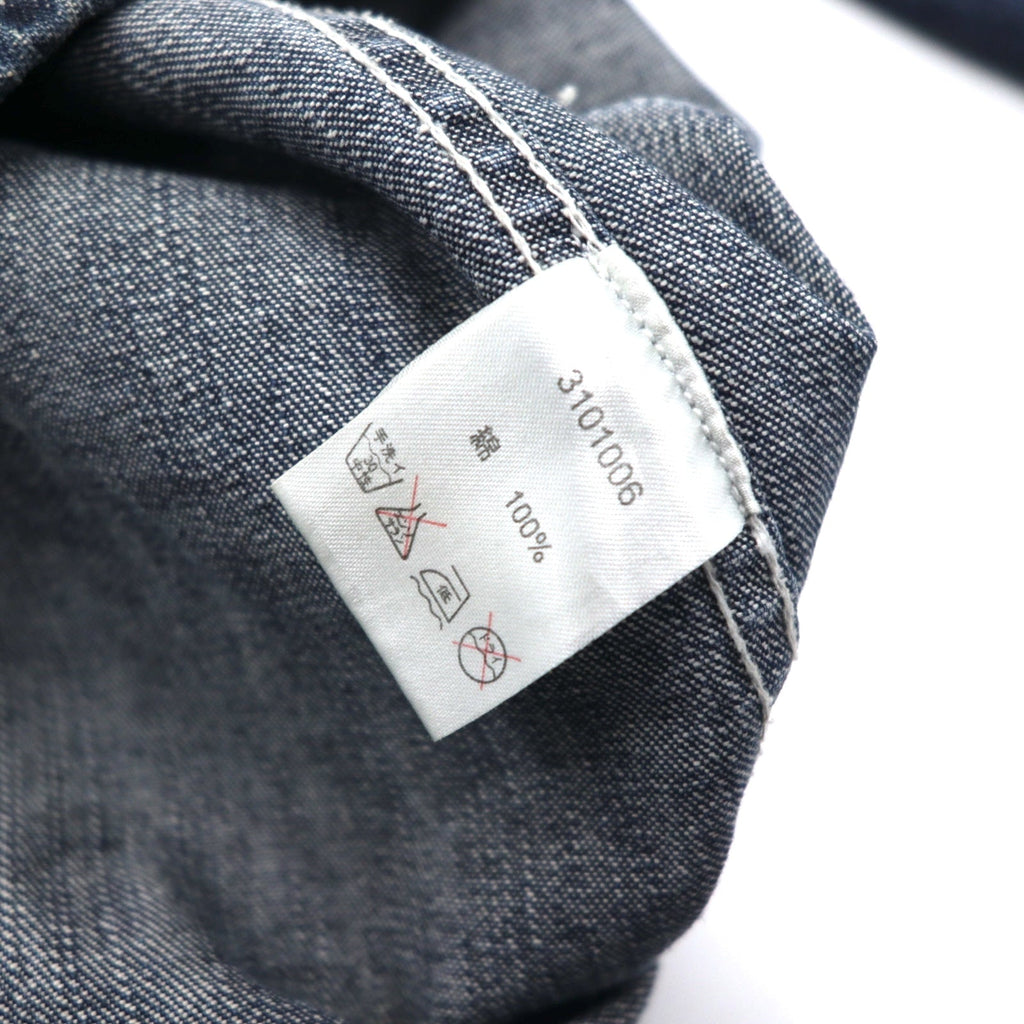 HARLEY DAVIDSON Salopette in denim L indaco blu cotone toppa