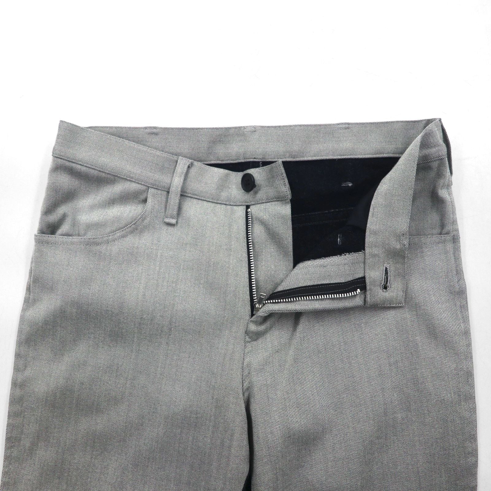 Y's ( Yohji Yamamoto ) 切替ジョガーパンツ デザイン スラックス S ウール 裾リブ ツートーン YP-P05-104 日本製