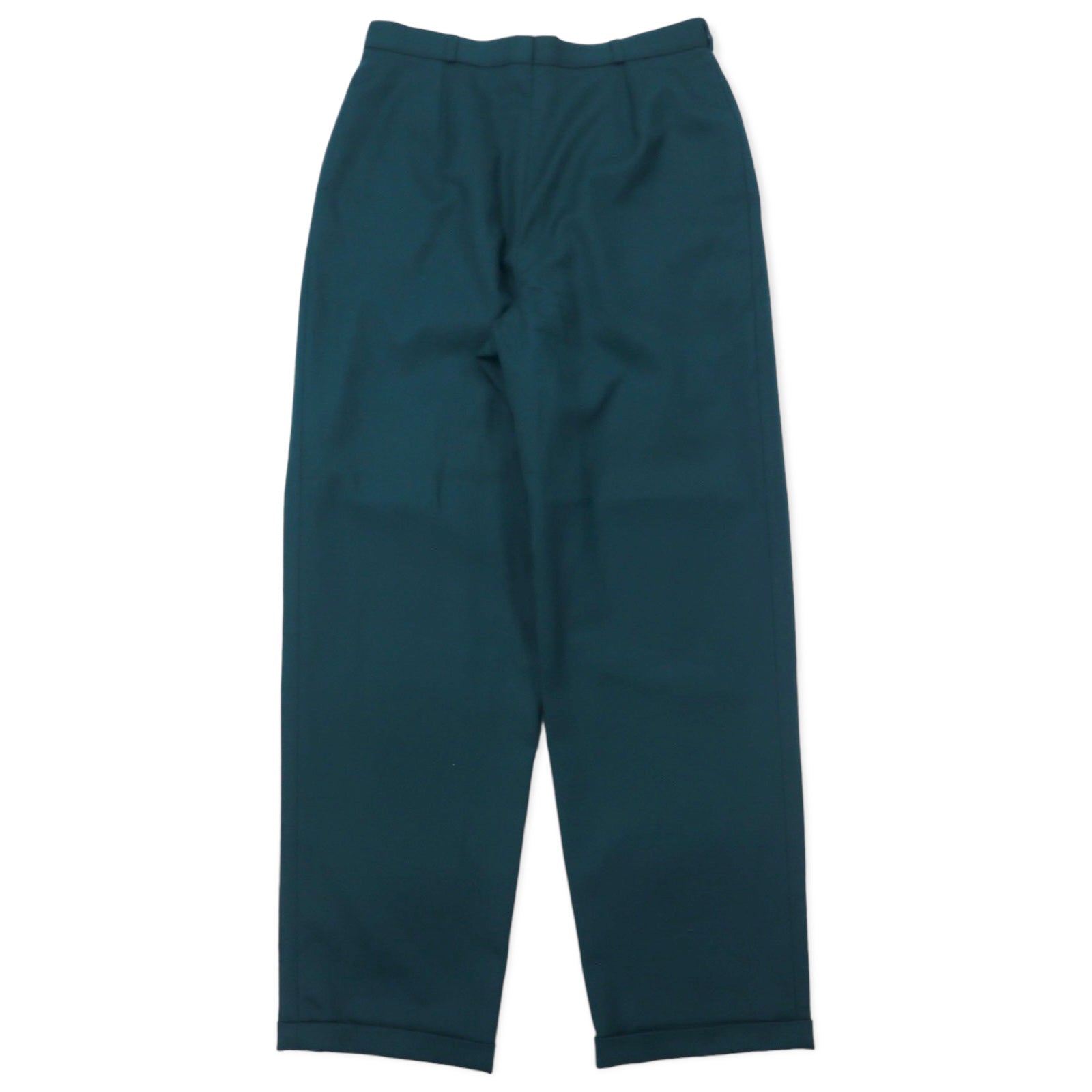 BOUTIQUE by Elegance S.A. Paris Made in West Germany Anni '80 Pantaloni ampi a due pinces 40 Lana Verde Vintage Europeo