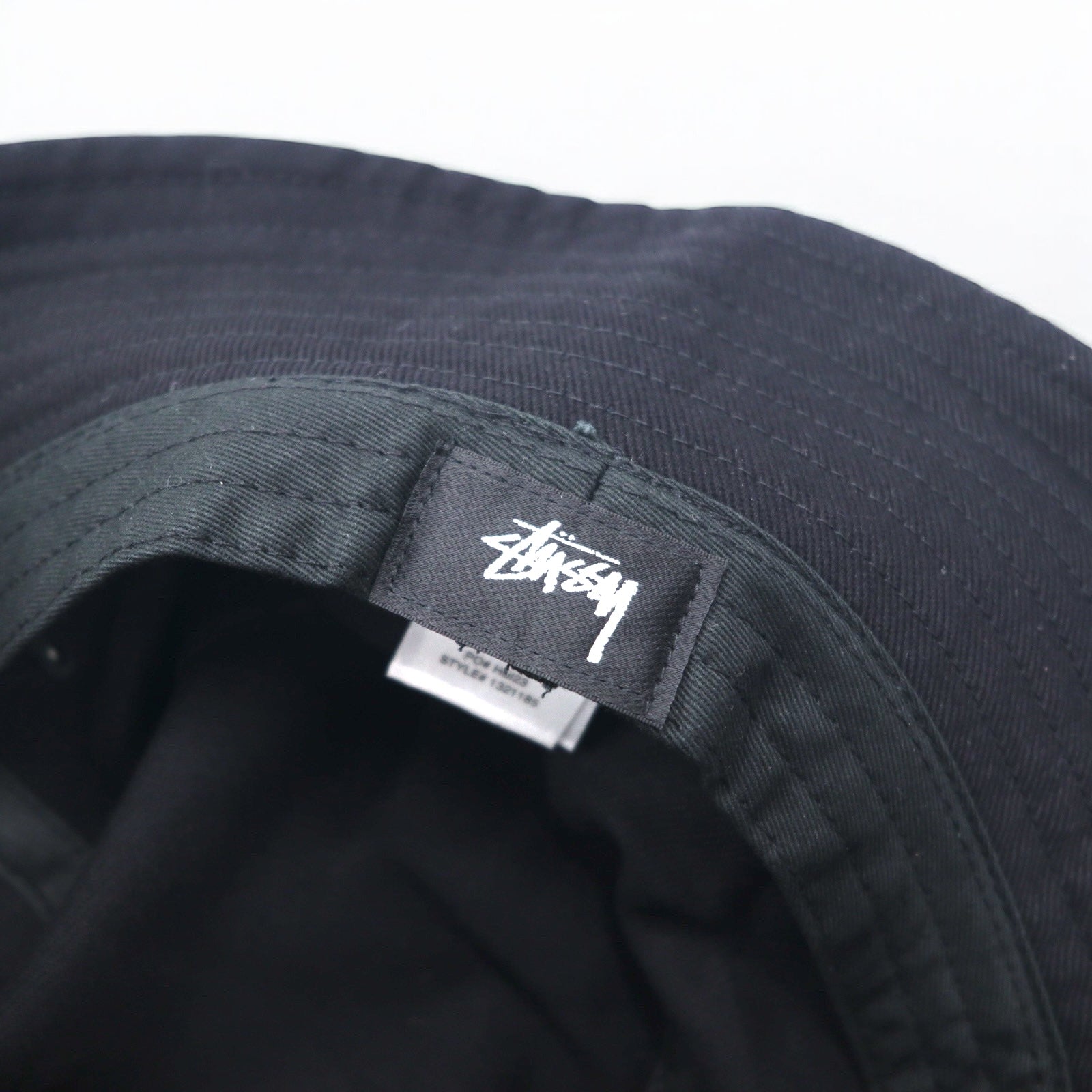 Stussy SSリンク シャネルロゴ刺繍 ディープ バケットハット S/M ブラック SS Link Deep Bucket Hat 1321185