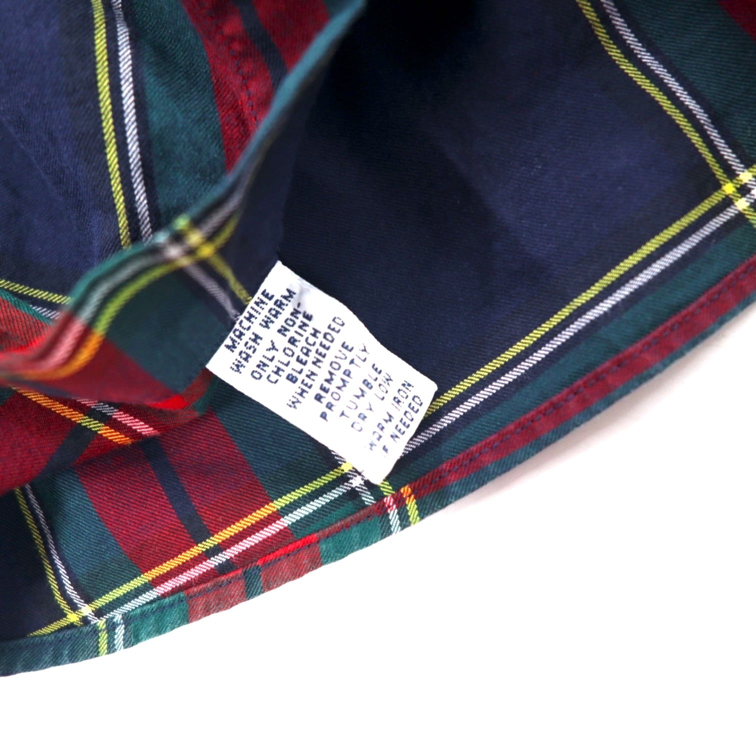 Ralph Lauren anni '90 camicia button-down classic fit XL a quadri rossi e blu navy in cotone con piccolo logo pony ricamato