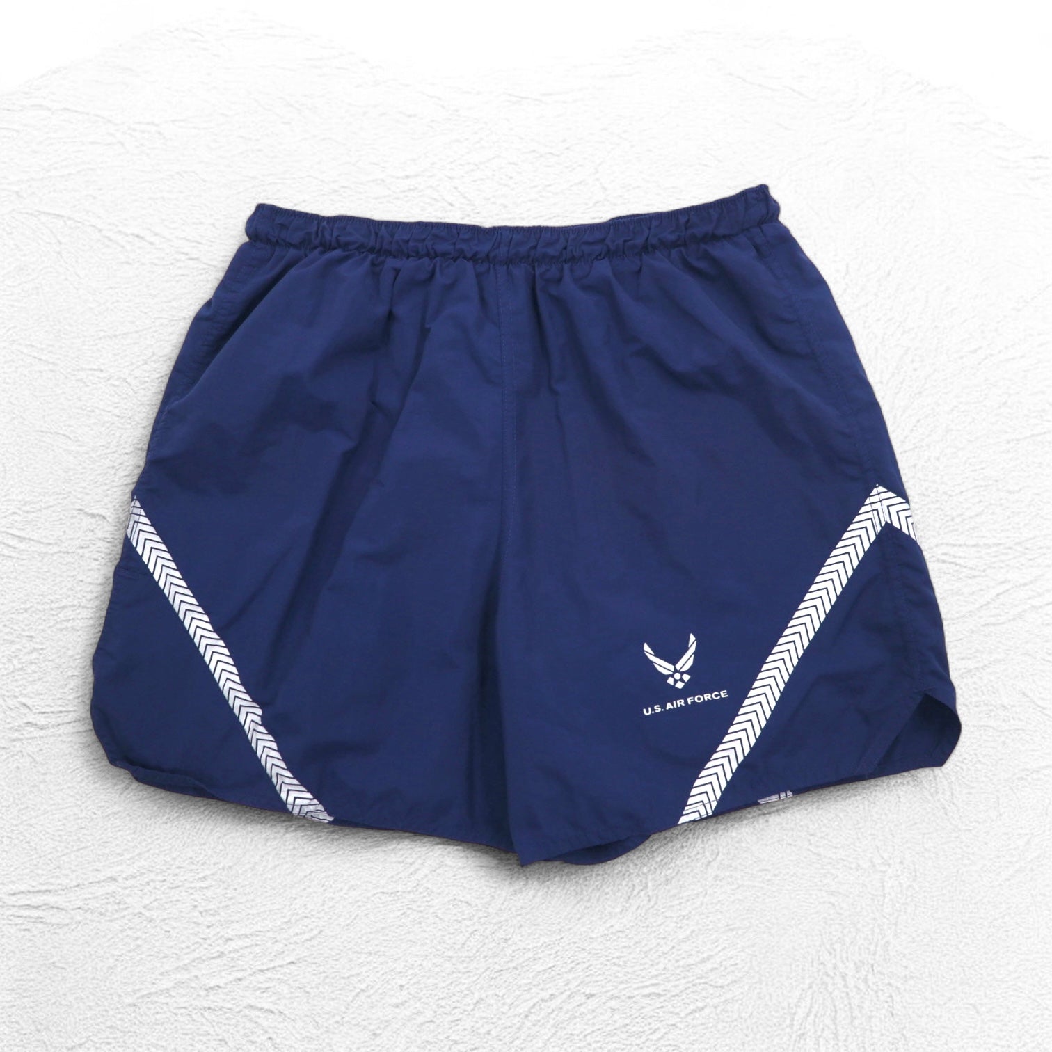 US AIR FORCE USAF Esercito americano pantaloncini da allenamento anni 2000 XL blu navy militare 8414-01-518-4760 UNICOR WASECA MN