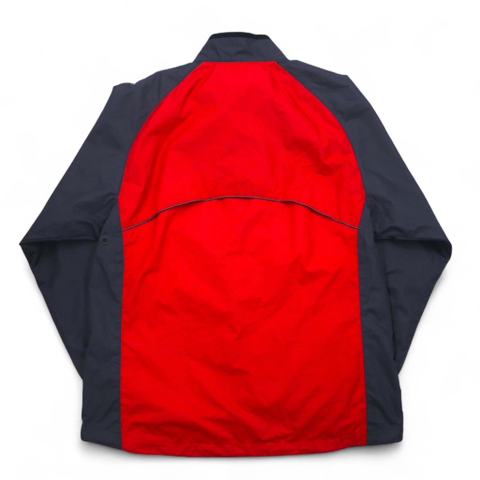 NIKE anni 2000 giacca a vento mezza zip in nylon, taglia L, colore rosso, poliestere, coulisse