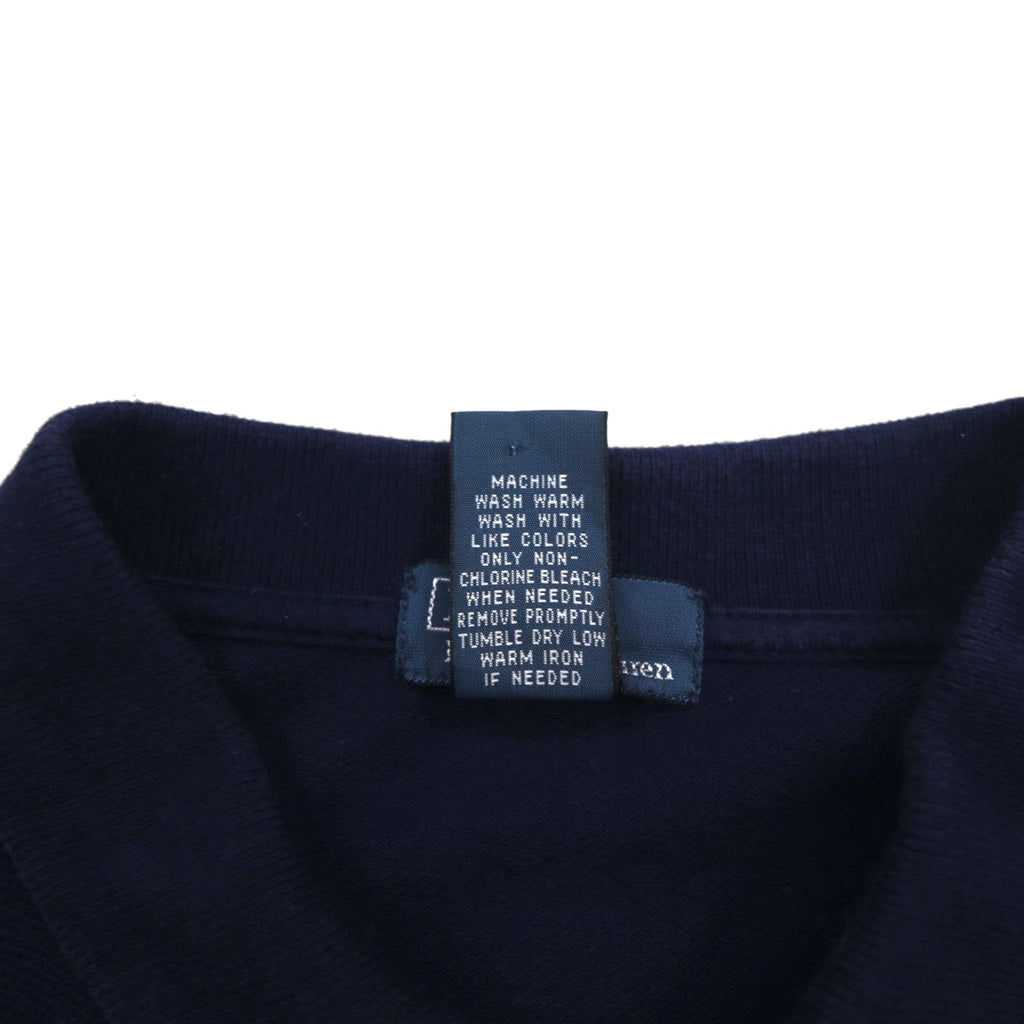 Polo by Ralph Lauren anni '90 Polo L blu navy cotone piqué piccolo ricamo pony