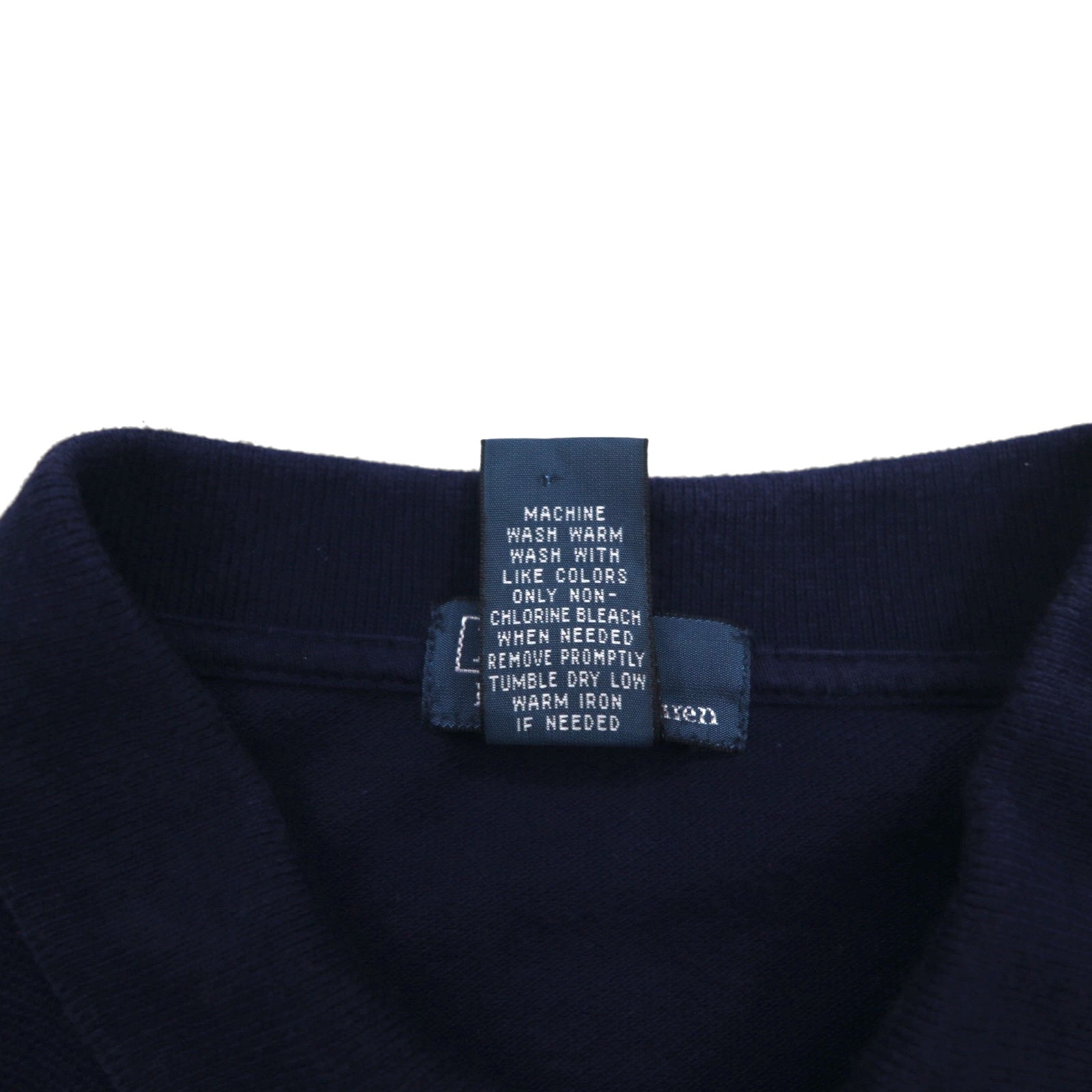 Polo by Ralph Lauren anni '90 Polo L blu navy cotone piqué piccolo ricamo pony