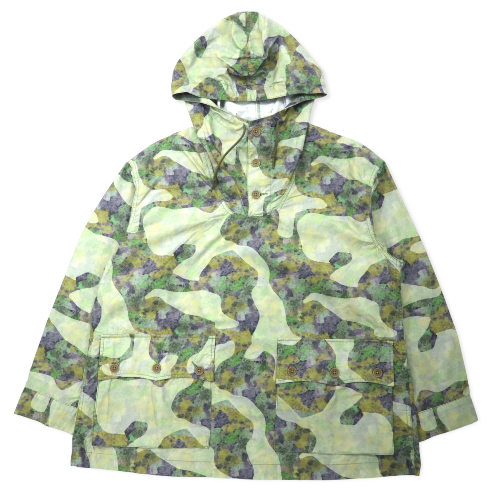 JOHNBULL Anorak leggero Parka da neve M Kaki Mimetico Cotone JM231S07
