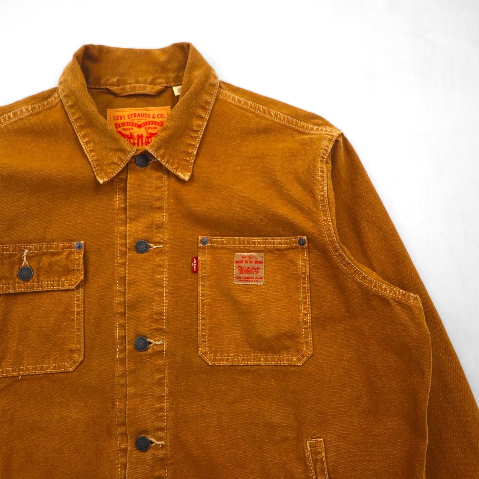 Giacca da lavoro Levi's in tela di anatra Trucker Jacket Sunrise Trucker Jacket L Marrone A4820-0004