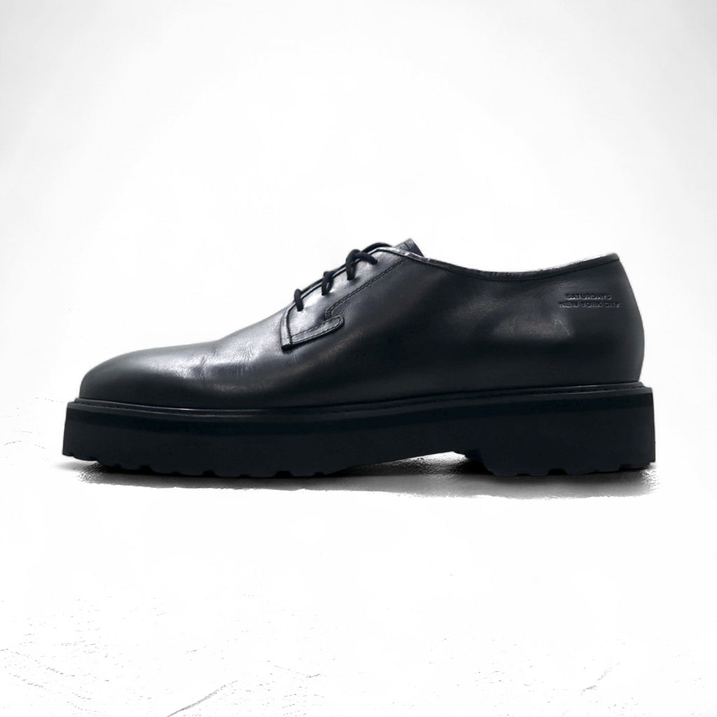 SATURDAYS NYC プレーントゥ ドレスシューズ 28cm ブラック レザー 牛革 Ali Black Shoe M22106AL01