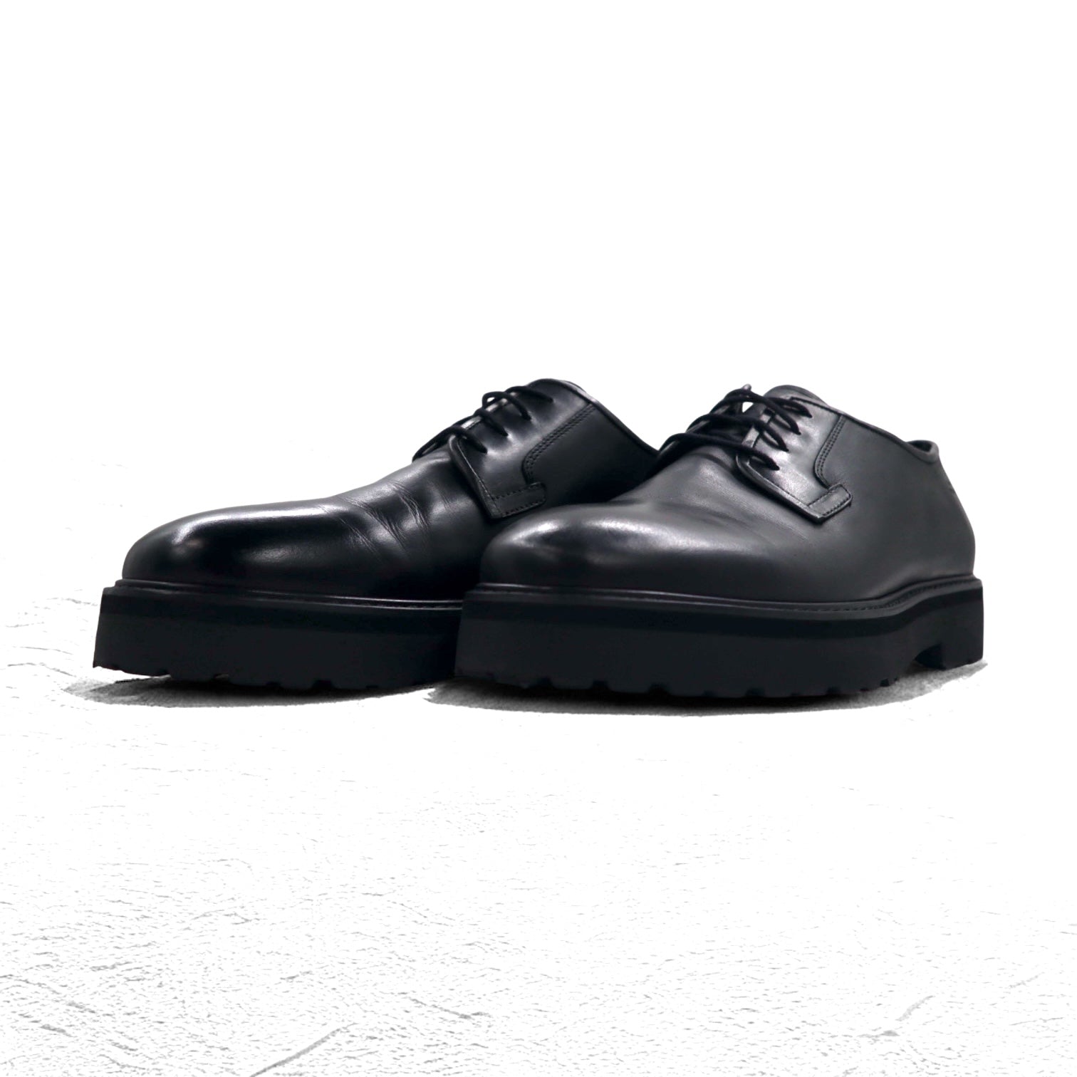 SATURDAYS NYC プレーントゥ ドレスシューズ 28cm ブラック レザー 牛革 Ali Black Shoe M22106AL01