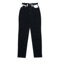 VERSACE JEANS COUTURE イタリア製 ハイウエスト テーパード デニムパンツ M ブラック メデューサ ジッパーフライ