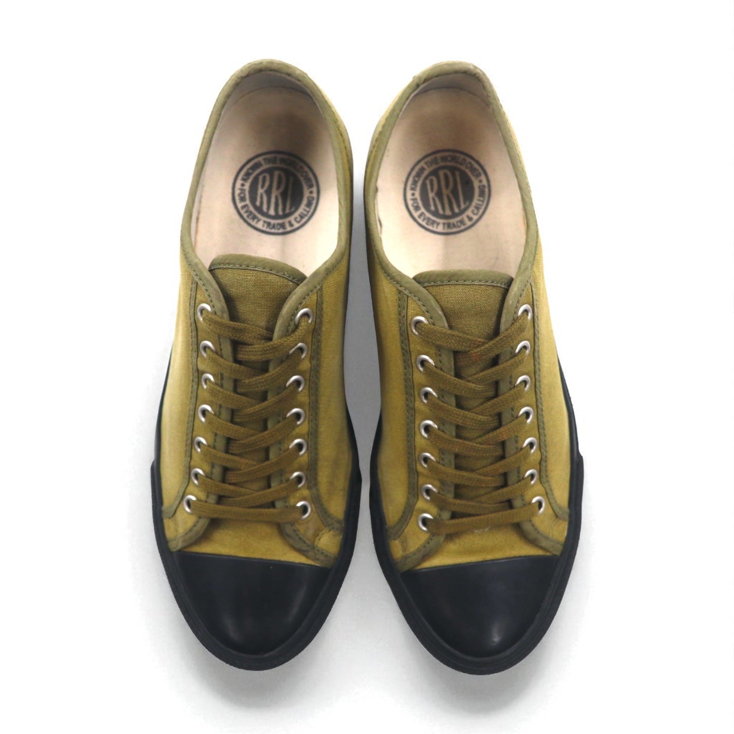 RRL (DOUBLE RL RALPH LAUREN) Scarpe da ginnastica militari 27cm Cachi Militare Tela F161-RB13-14