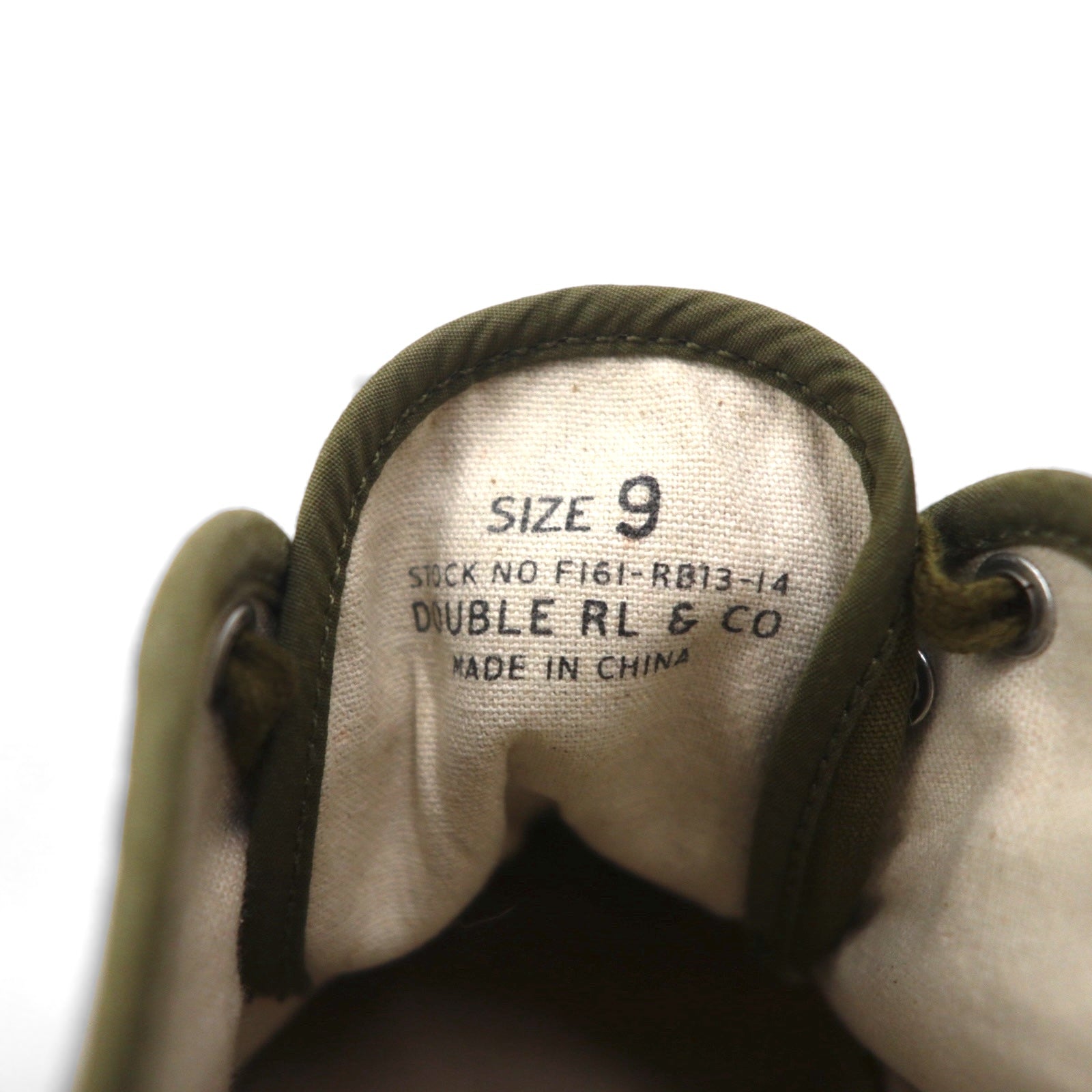 RRL (DOUBLE RL RALPH LAUREN) Scarpe da ginnastica militari 27cm Cachi Militare Tela F161-RB13-14