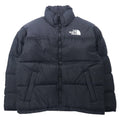 THE NORTH FACE ヌプシ ダウンジャケット 700フィルパワー M ブラック ナイロン ロゴ刺繍 フード収納式 US規格