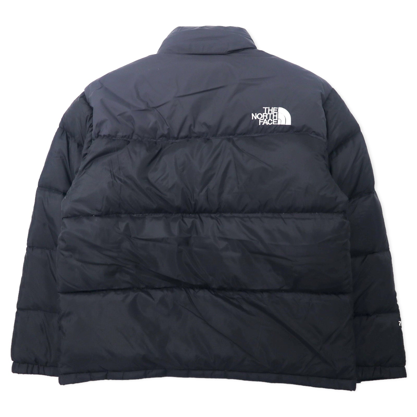 THE NORTH FACE Piumino Nuptse 700 fill power M nero nylon ricamo logo cappuccio riponibile US standard