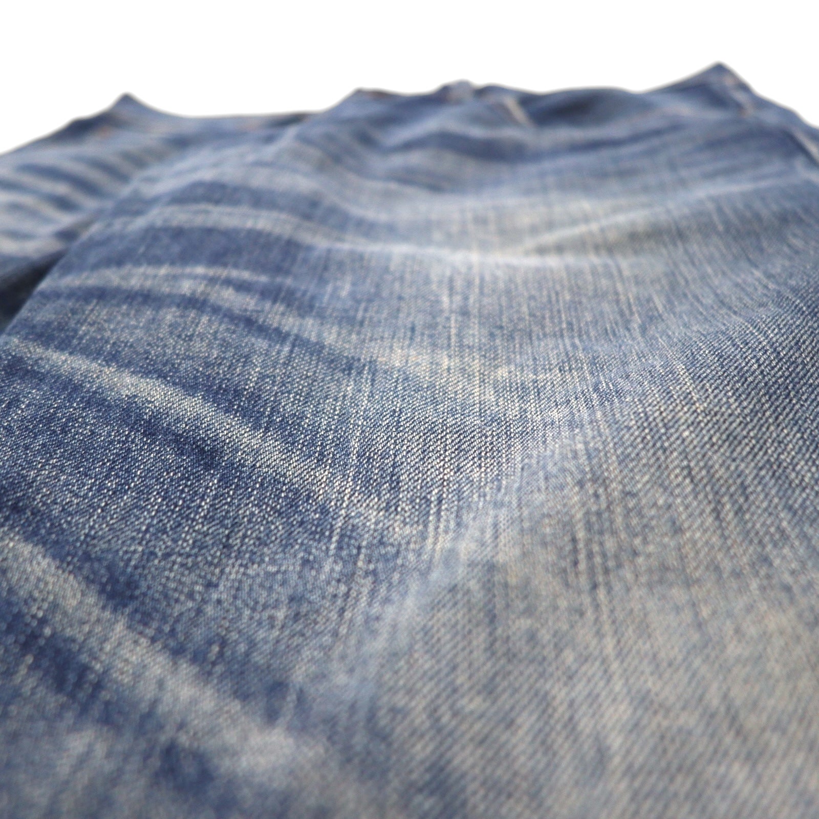 Levi's 503 Pantaloncini di jeans Corti Jeans L Indigo Effetto distressed Toppa in pelle SP503-0019