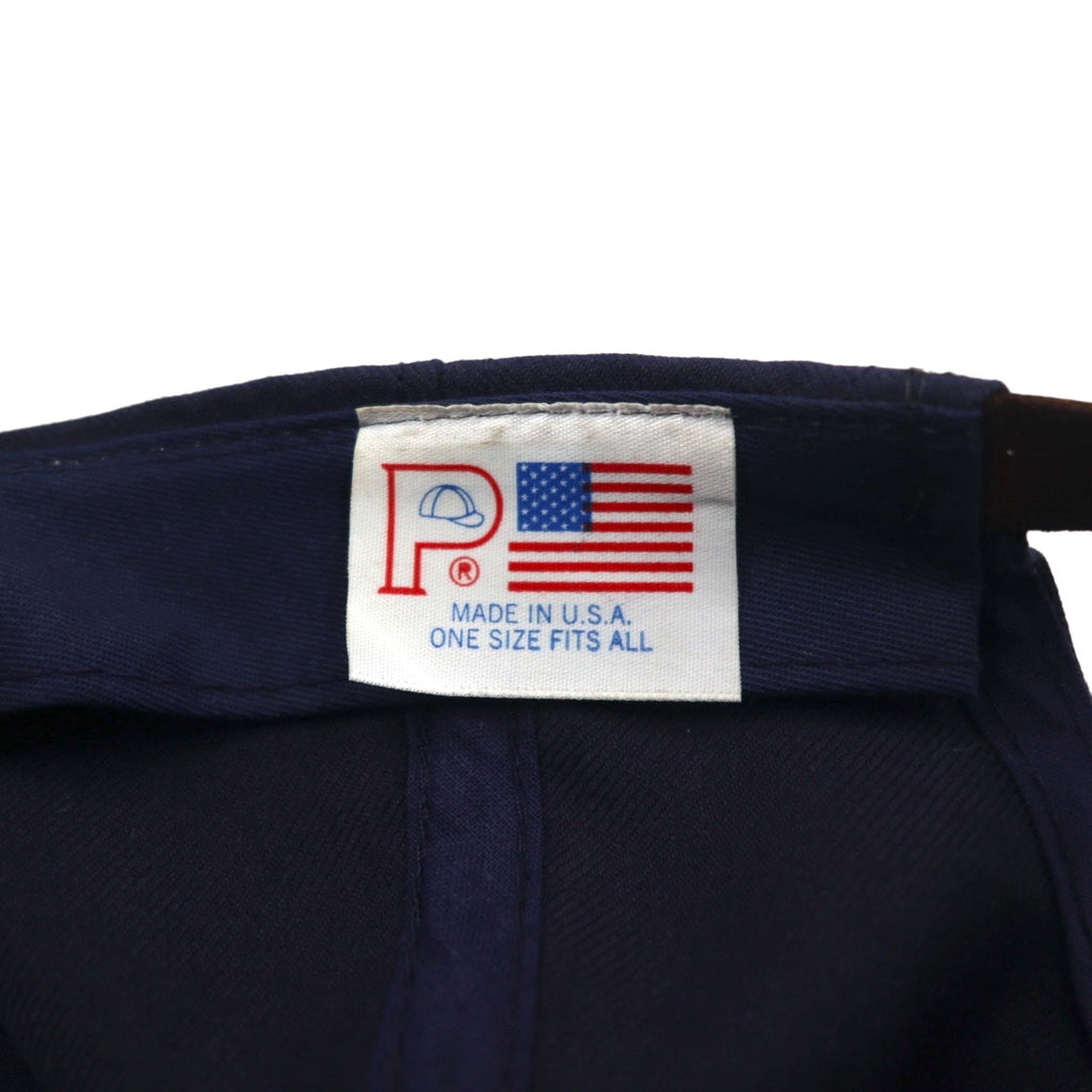 Cappellino da baseball bicolore BSA Boy Scouts of America, anni '90, made in USA, taglia unica con cinghia e bandiera americana