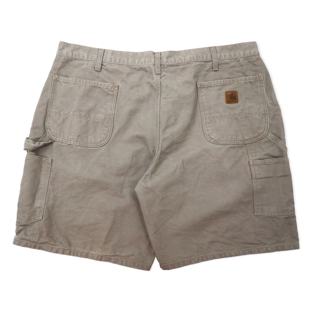 Carhartt Duck Work Short Pantaloni corti da lavoro Painter 42 Kaki Cotone WASHED DUCK WORK SHORT B25