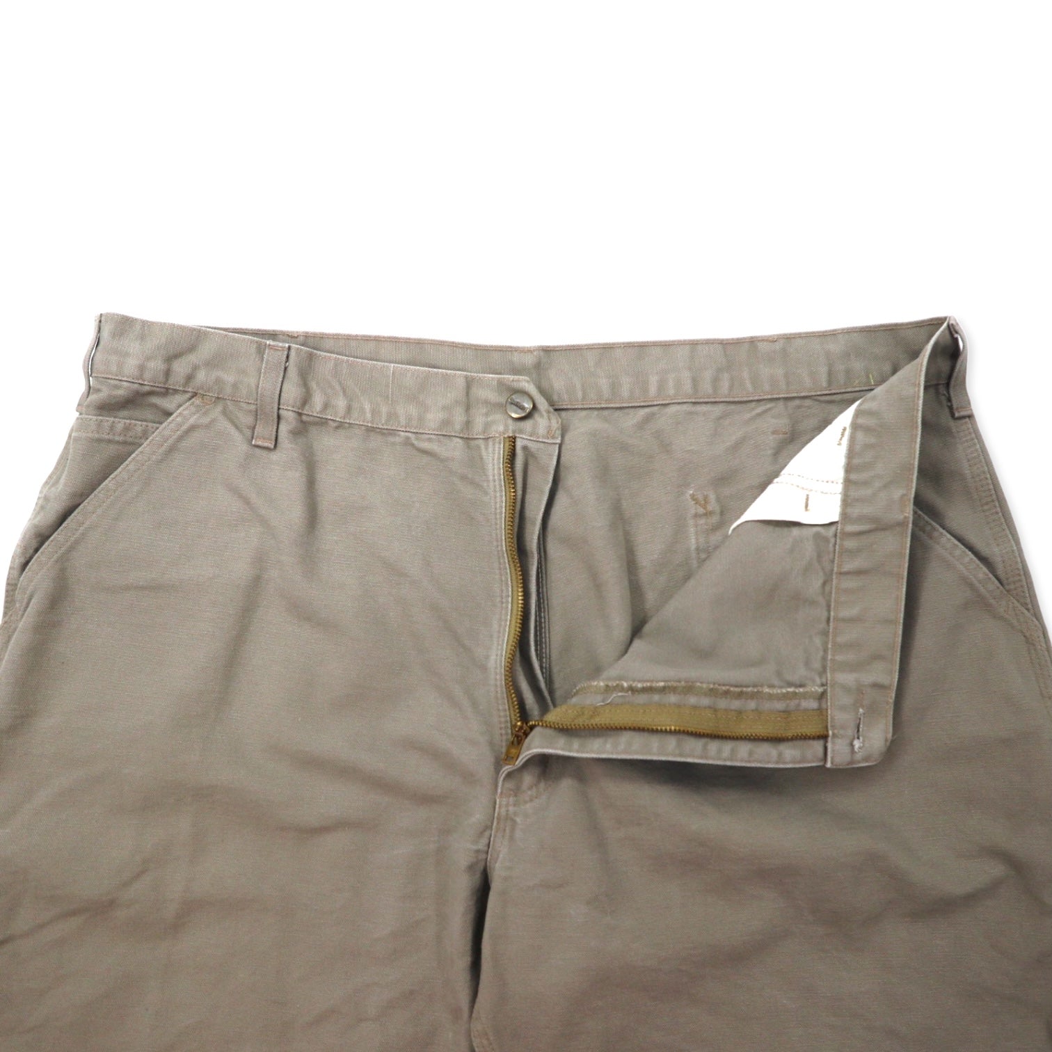 Carhartt Duck Work Short Pantaloni corti da lavoro Painter 42 Kaki Cotone WASHED DUCK WORK SHORT B25