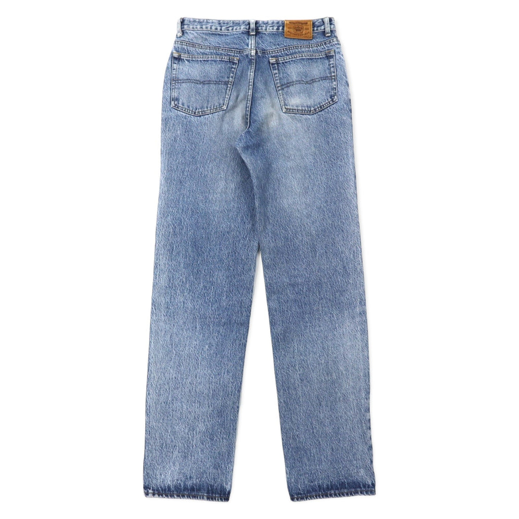 BIG JOHN SPIRIT anni '90 Ice Wash Tapered Jeans L Blu Cotone