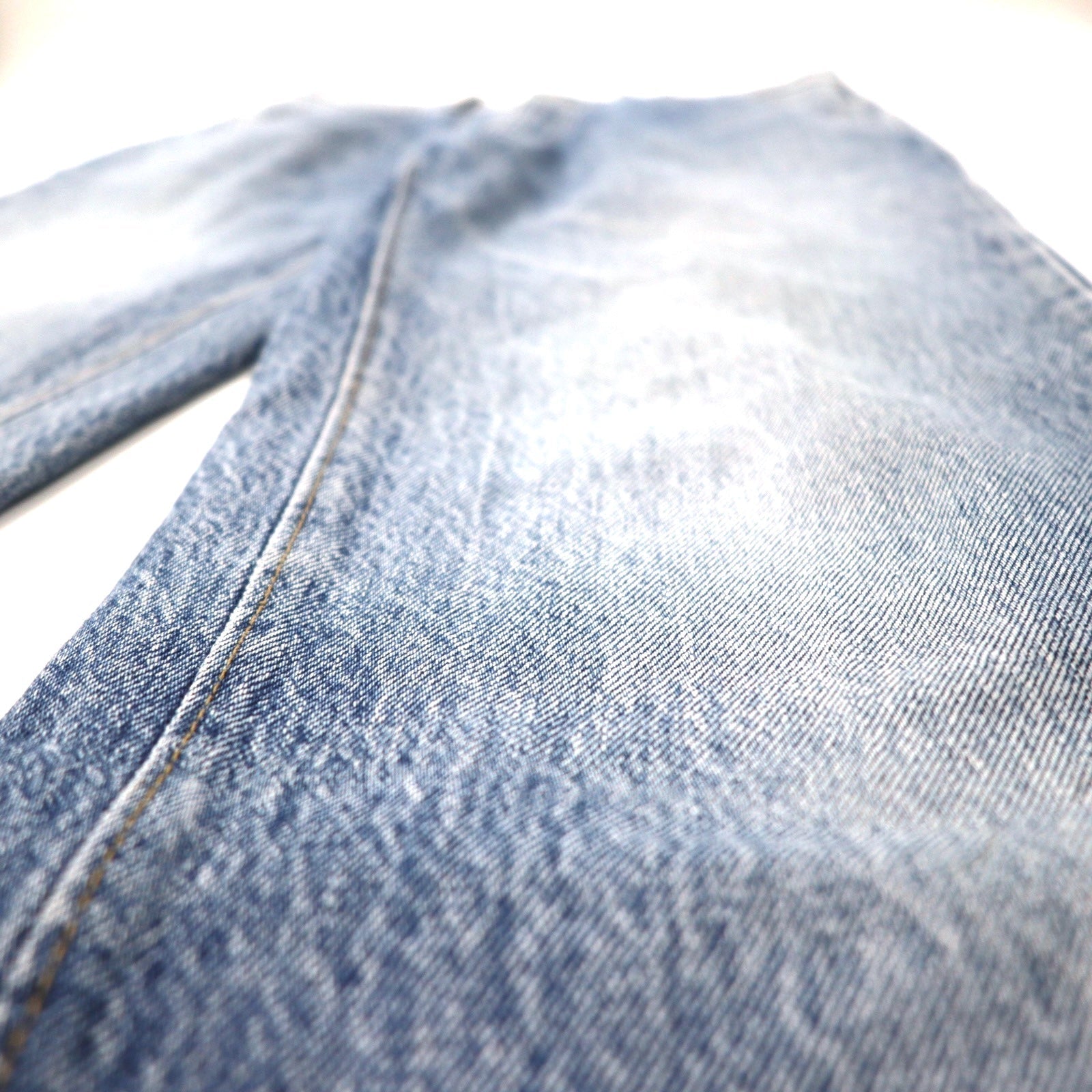 BIG JOHN SPIRIT anni '90 Ice Wash Tapered Jeans L Blu Cotone