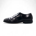 Johnston & Murphy Scarpe stringate quarter brogue nere, in pelle, 28 cm, con medaglione e allacciatura interna, 93530
