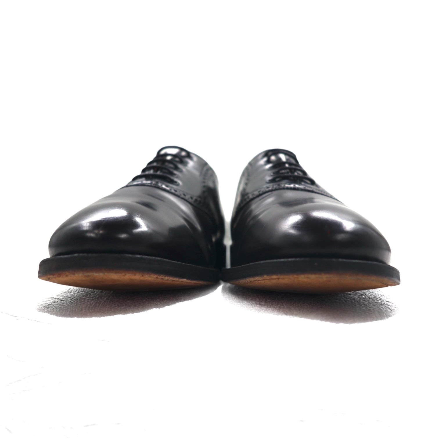 Johnston & Murphy Scarpe stringate quarter brogue nere, in pelle, 28 cm, con medaglione e allacciatura interna, 93530