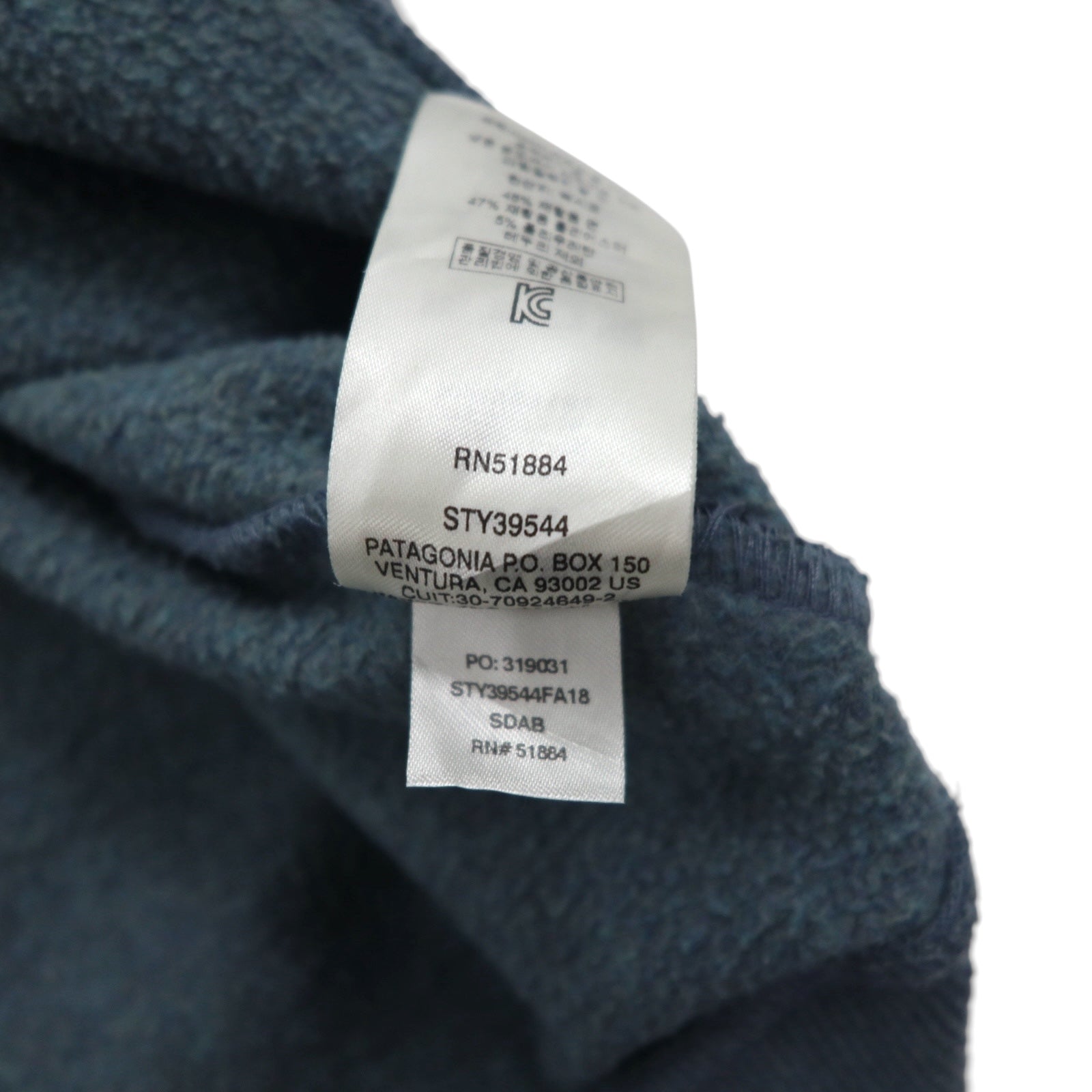 patagonia Felpa Girocollo Stampa Orso 2XL Blu Foderato in pile 39544