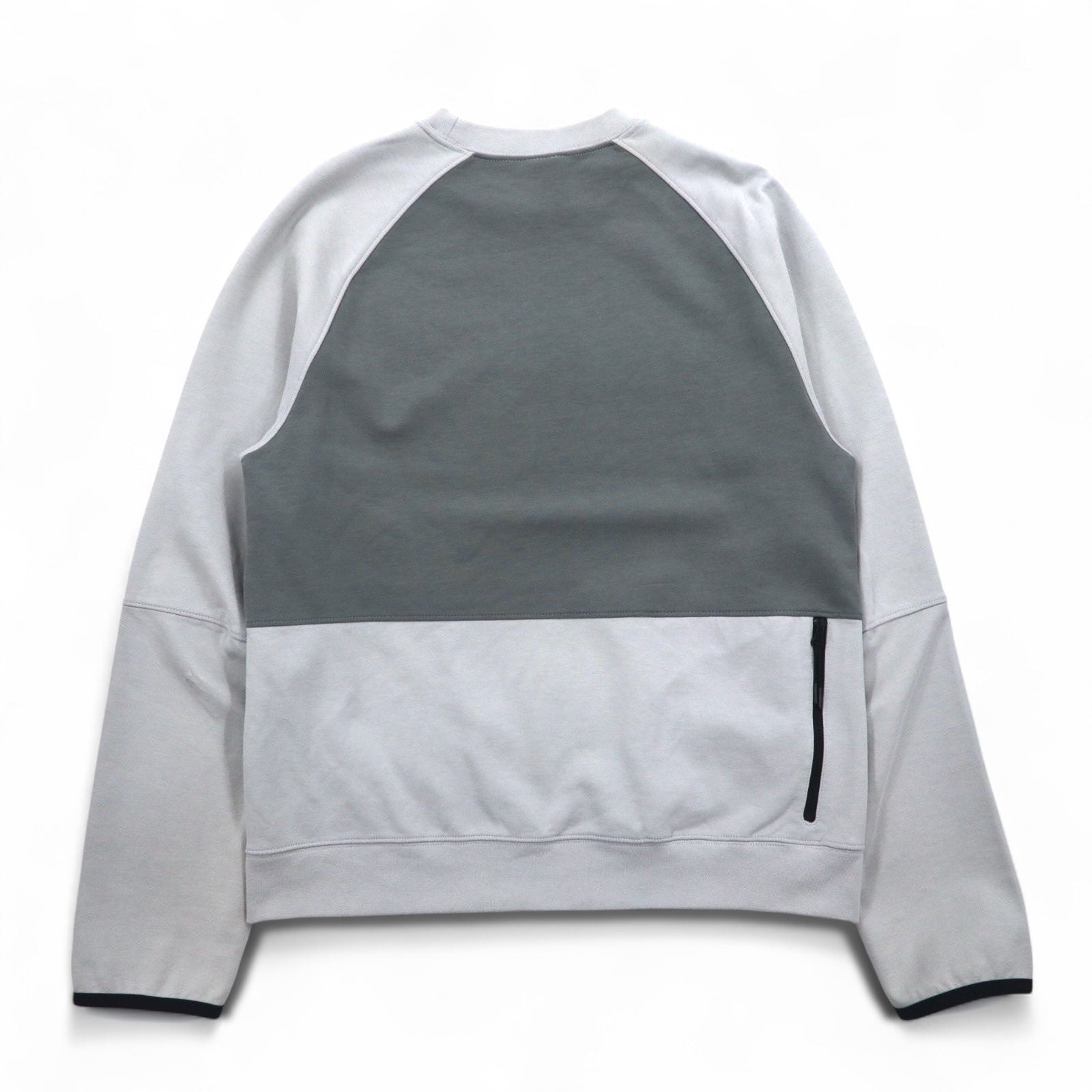 NIKE Felpa NSW TE Pile a Maniche Lunghe Girocollo S Grigio Cotone Swoosh DD5258077